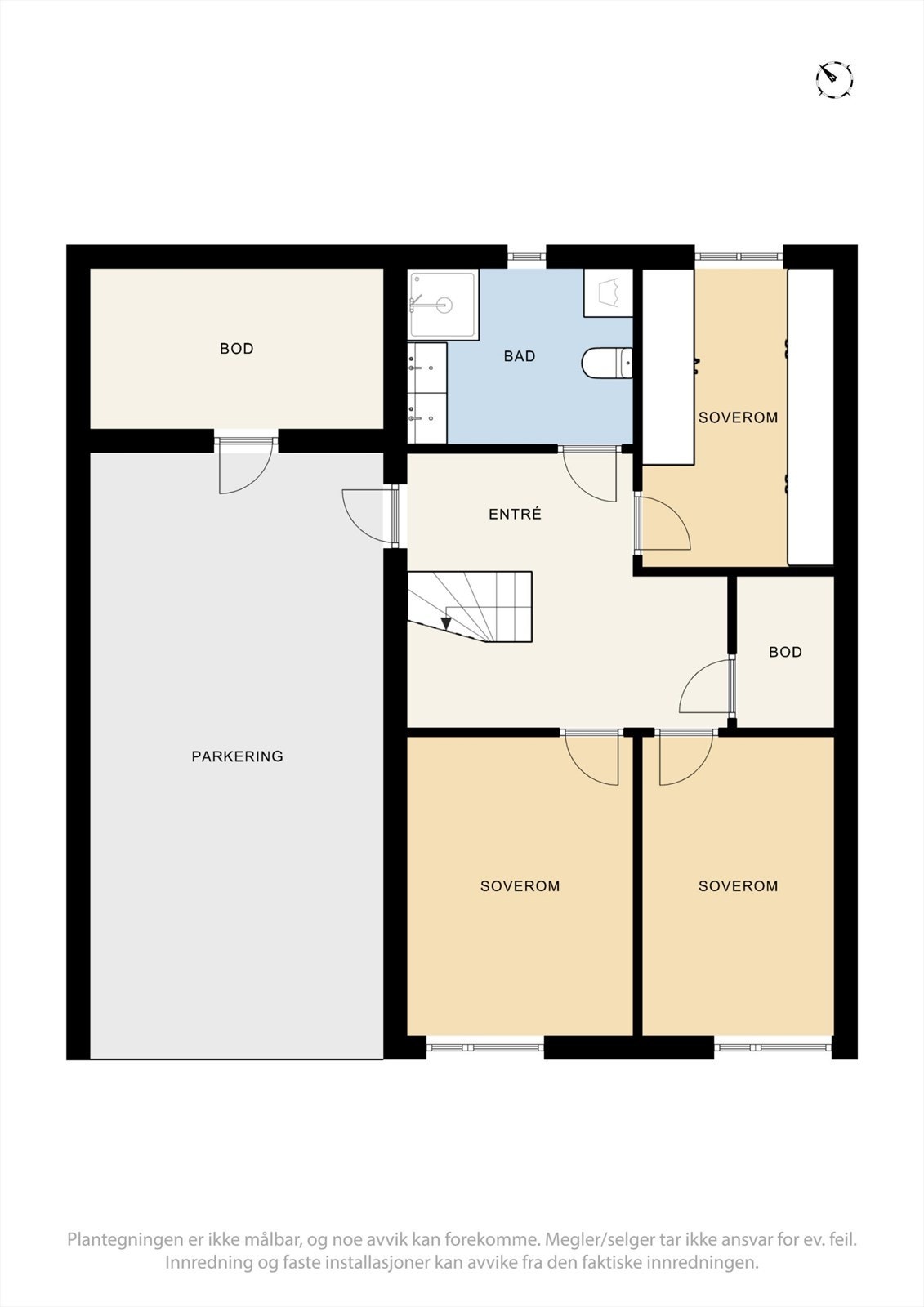 Plantegning 1. etasje. Galleribilde