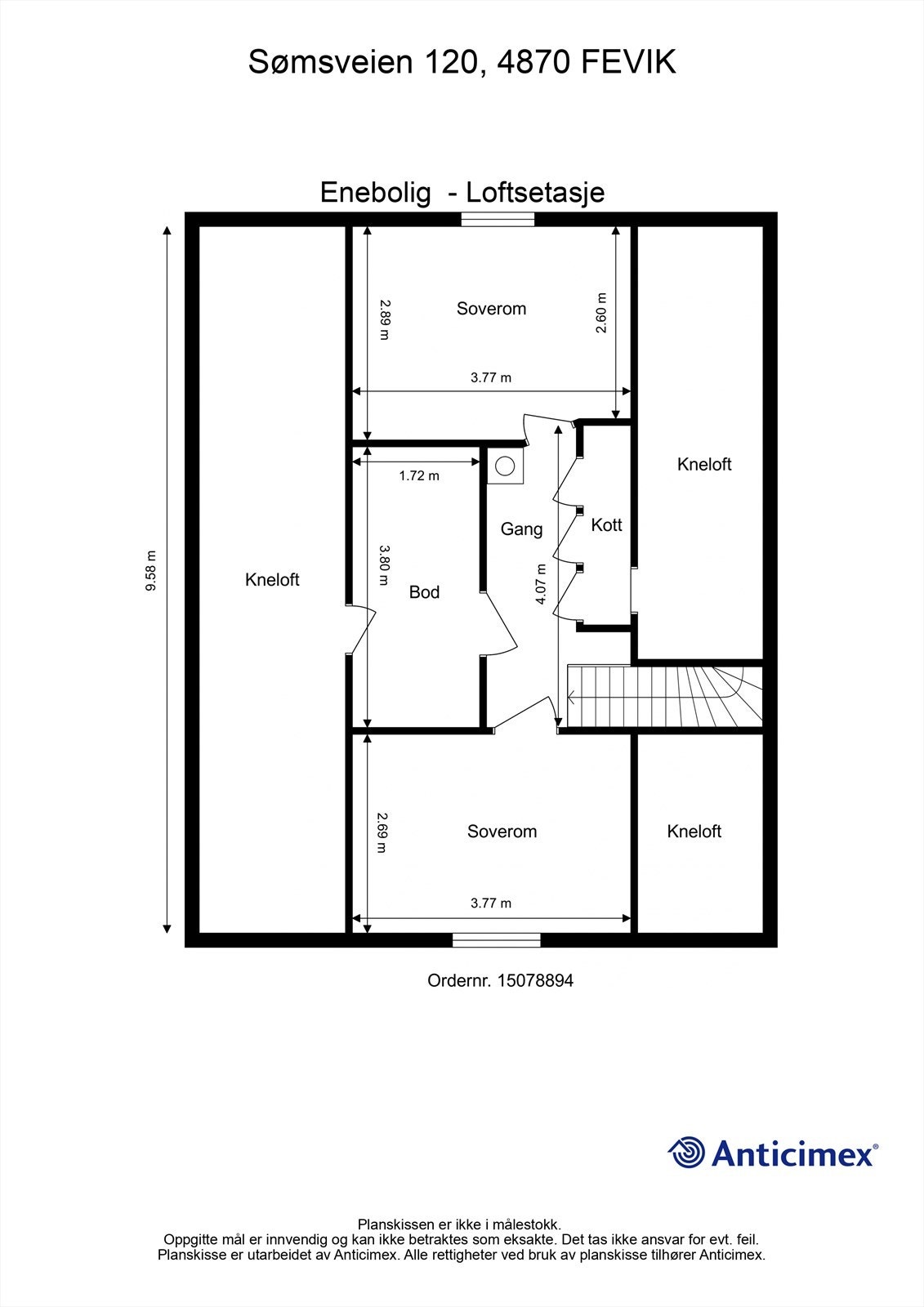 Plantegning 2. etasje Galleribilde