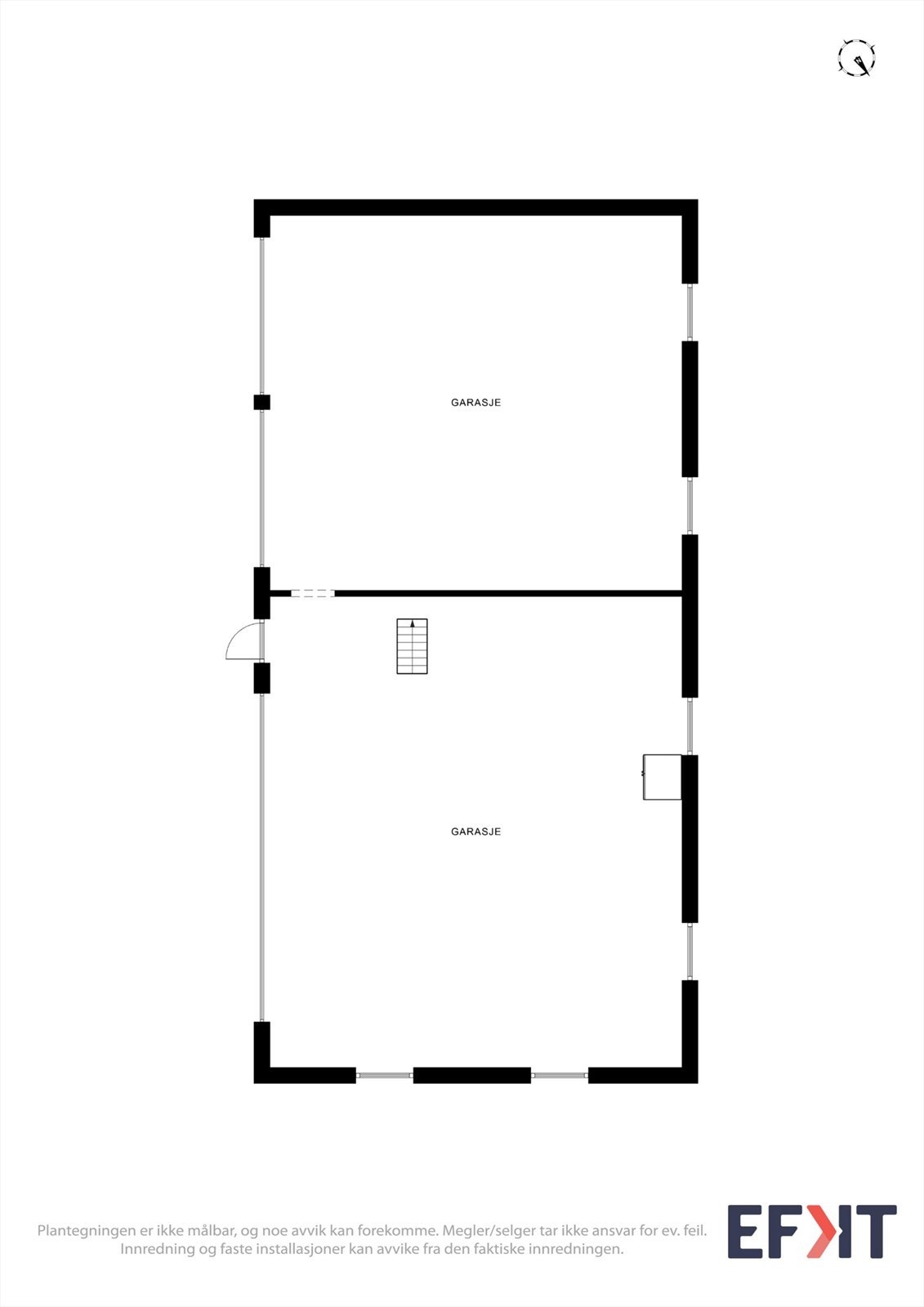 Plantegningen er ikke målbar, og noe avvik kan forekomme. Megler/selger tar ikke ansvar for ev. feil. Innredning og faste installasjoner kan avvike fra den faktiske innredningen. Galleribilde