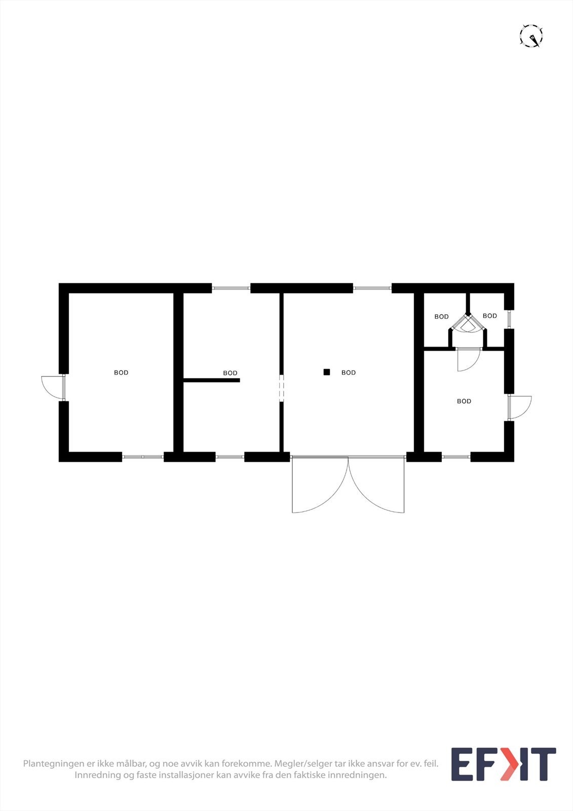 Plantegningen er ikke målbar, og noe avvik kan forekomme. Megler/selger tar ikke ansvar for ev. feil. Innredning og faste installasjoner kan avvike fra den faktiske innredningen. Galleribilde