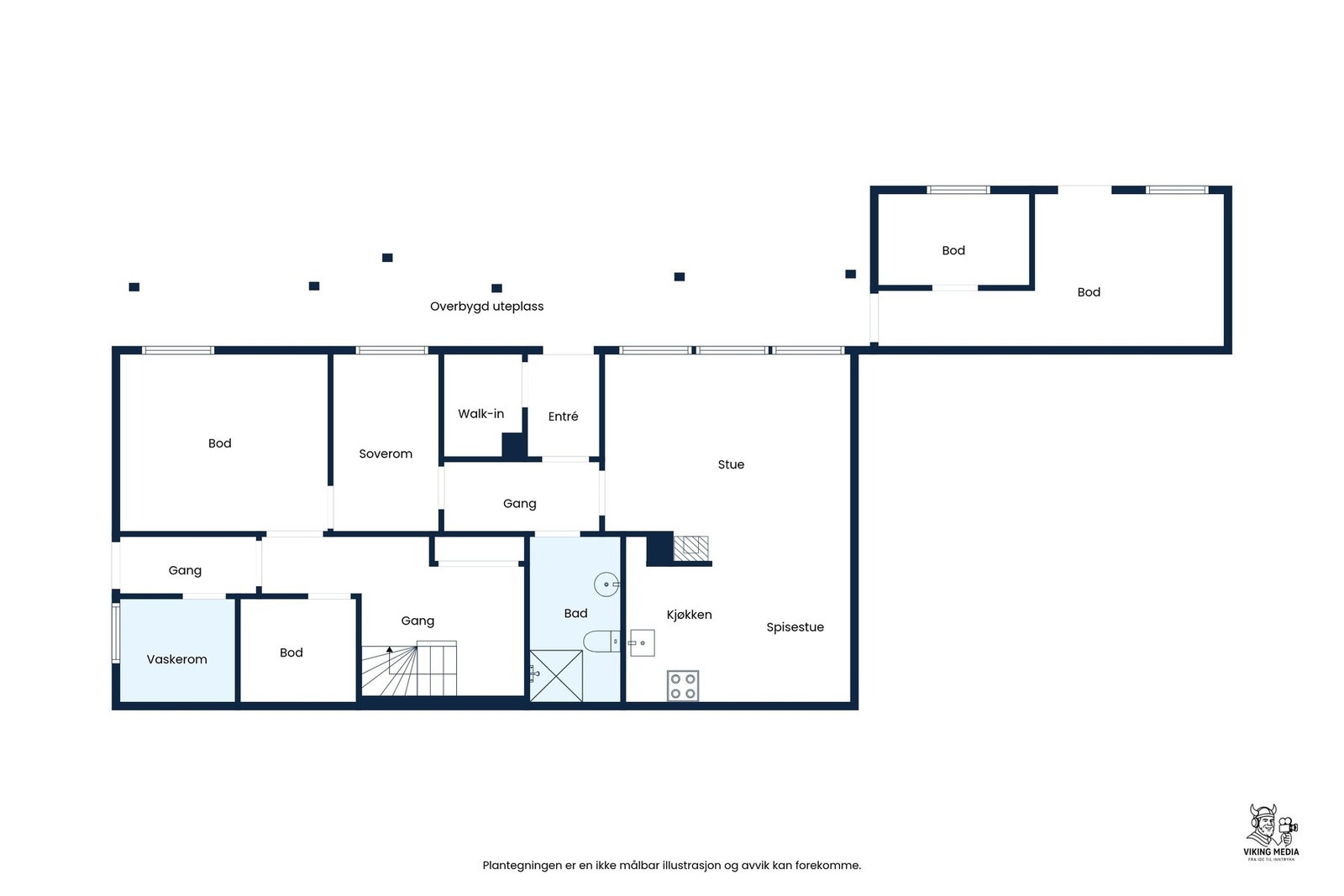 Plantegning underetasje. Galleribilde