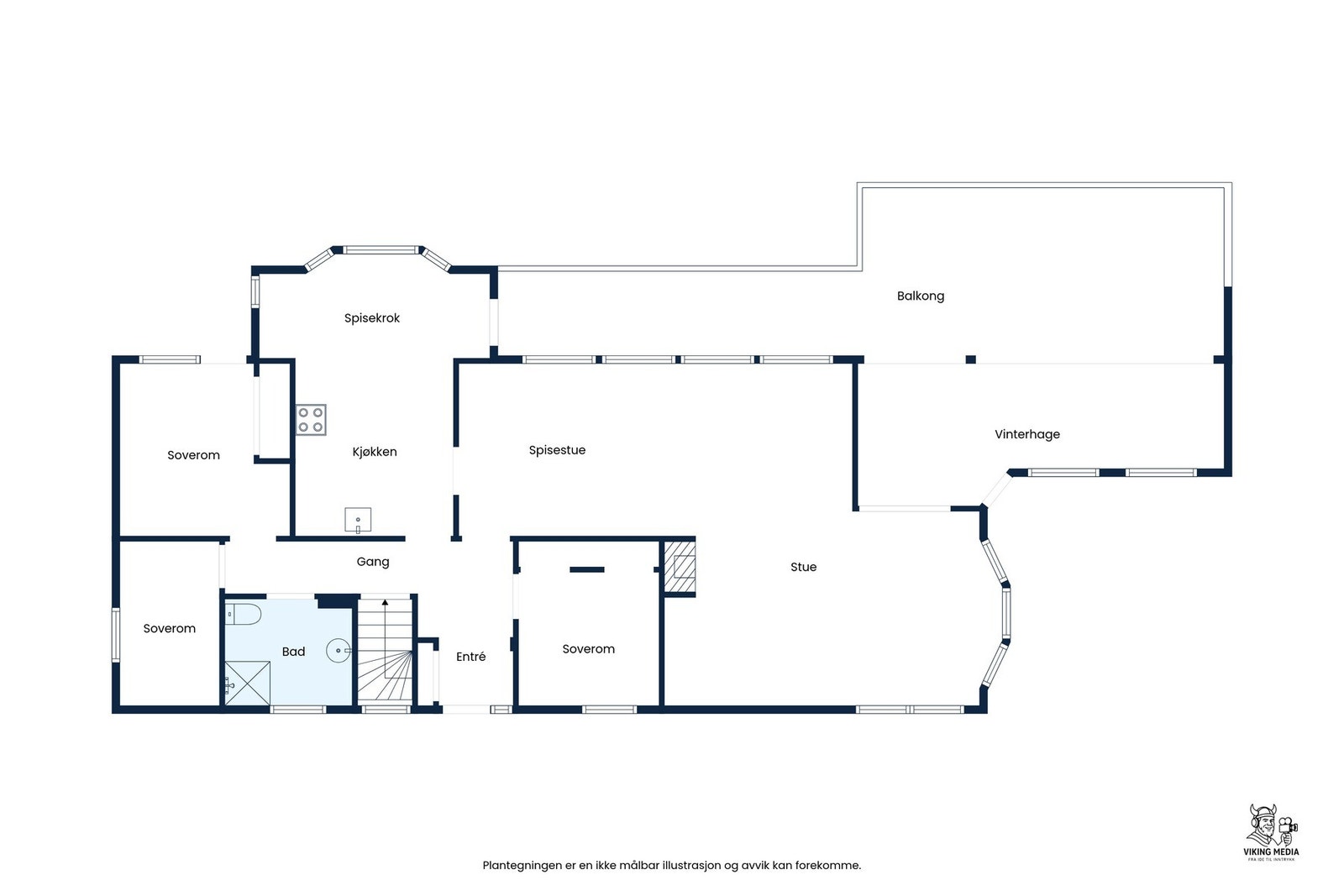 Plantegning hovedplan. Galleribilde