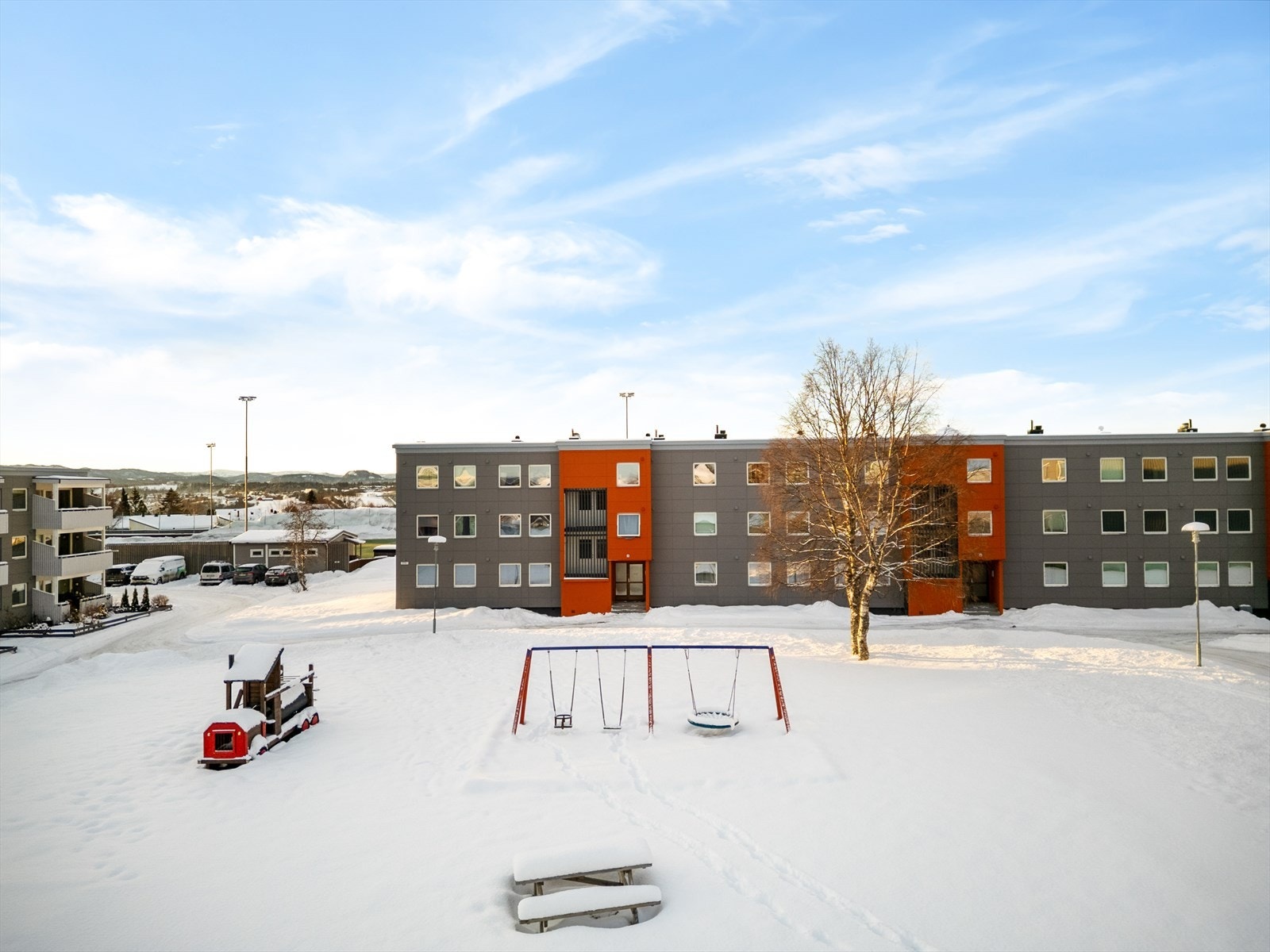 Borettslaget disponerer fine felles uteområder som kan benyttes av beboerne. Galleribilde