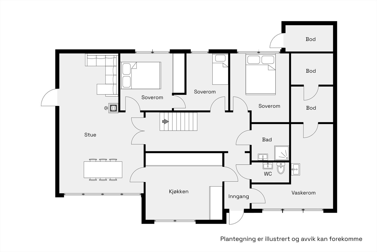 Plantegning Galleribilde