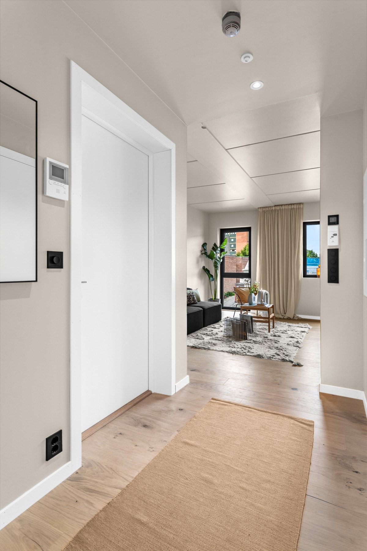 Det er vannbåren gulvvarme i alle rom. Galleribilde