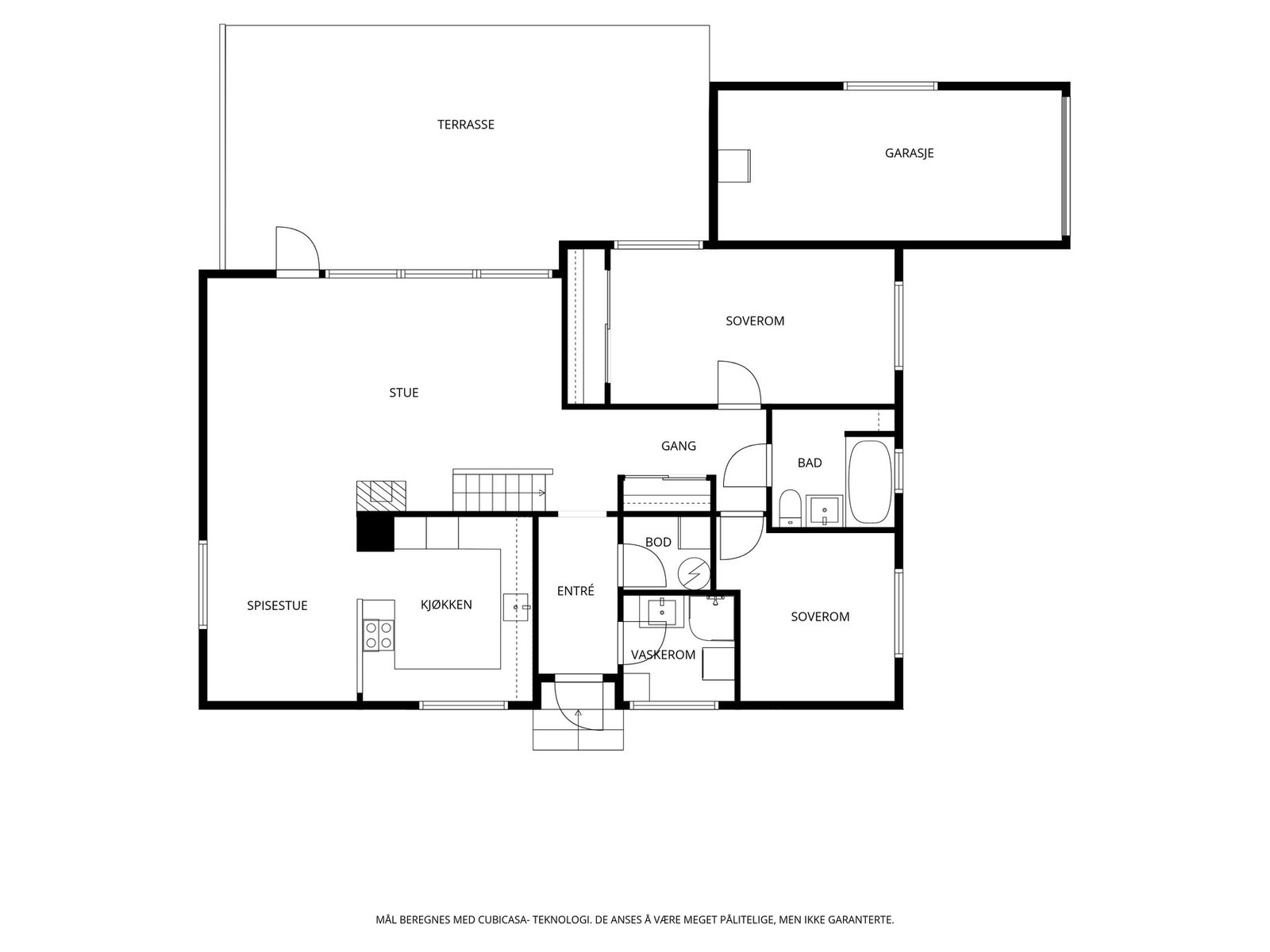 Plantegning 1. etasje. Galleribilde