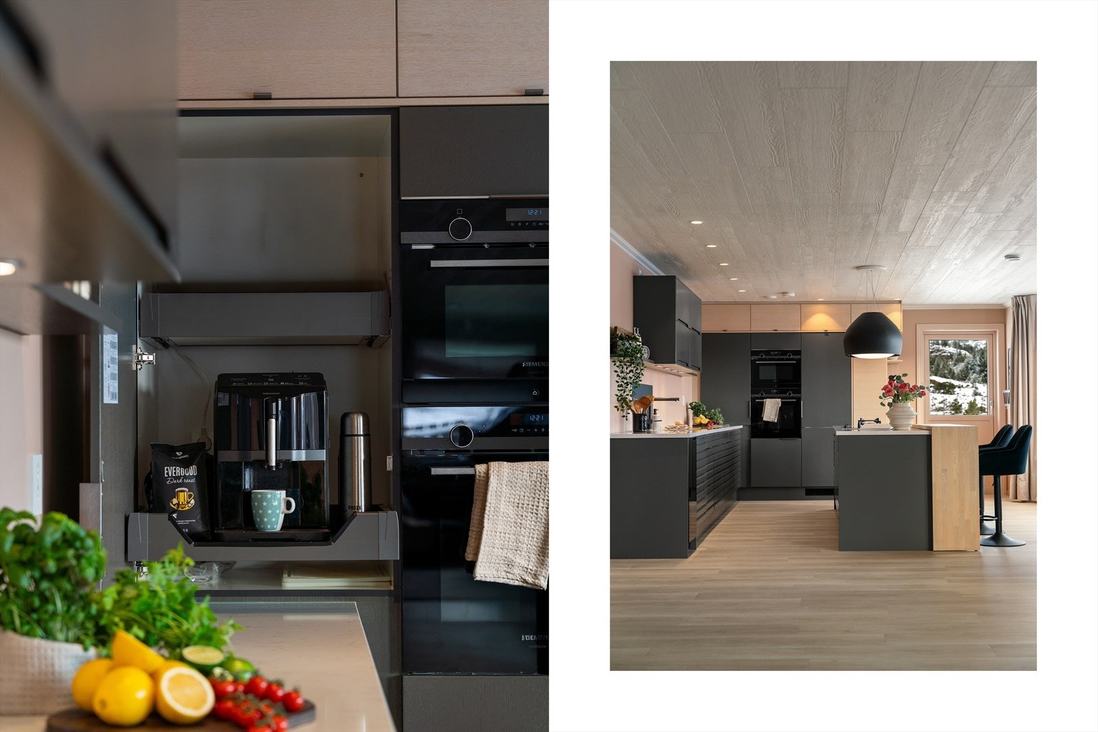 - Merk praktisk hjørneskap, perfekt for oppbevaring av større kjøkkenmaskiner - Galleribilde