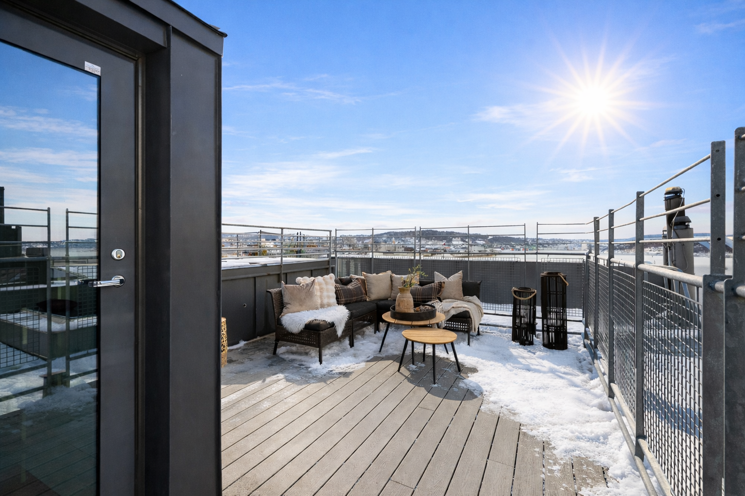 Her er det sol fra tidlig morgen til sen kveld. Galleribilde