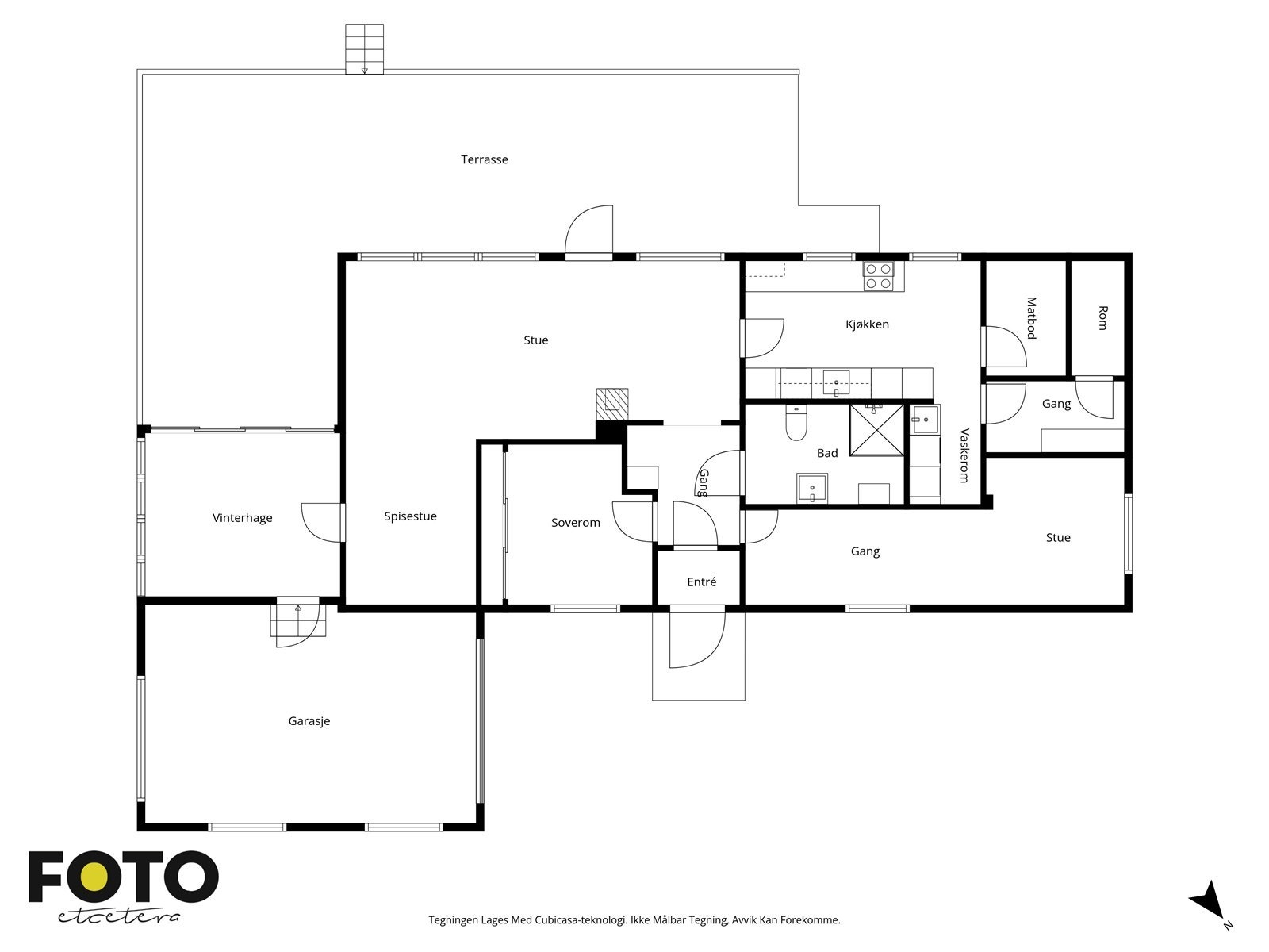 Veiledende plantegning - Ikke målbar Galleribilde