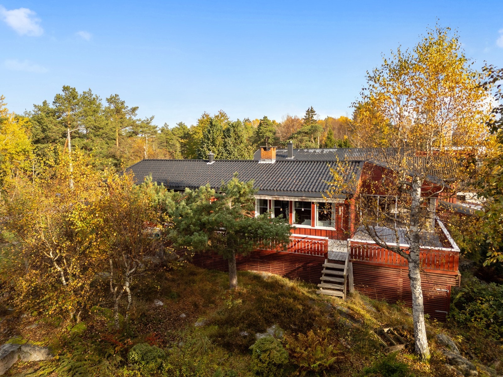 Herfra er det umiddelbar nærhet til Sarpsborgmarka med fine turmuligheter og egen lysløype. Galleribilde