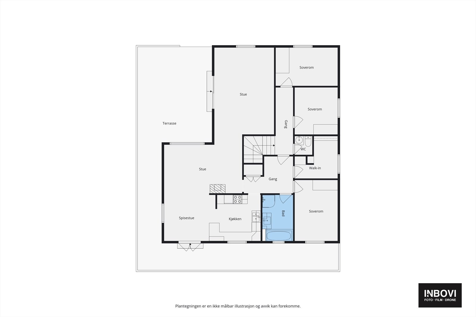Plantegning 1. etasje Galleribilde