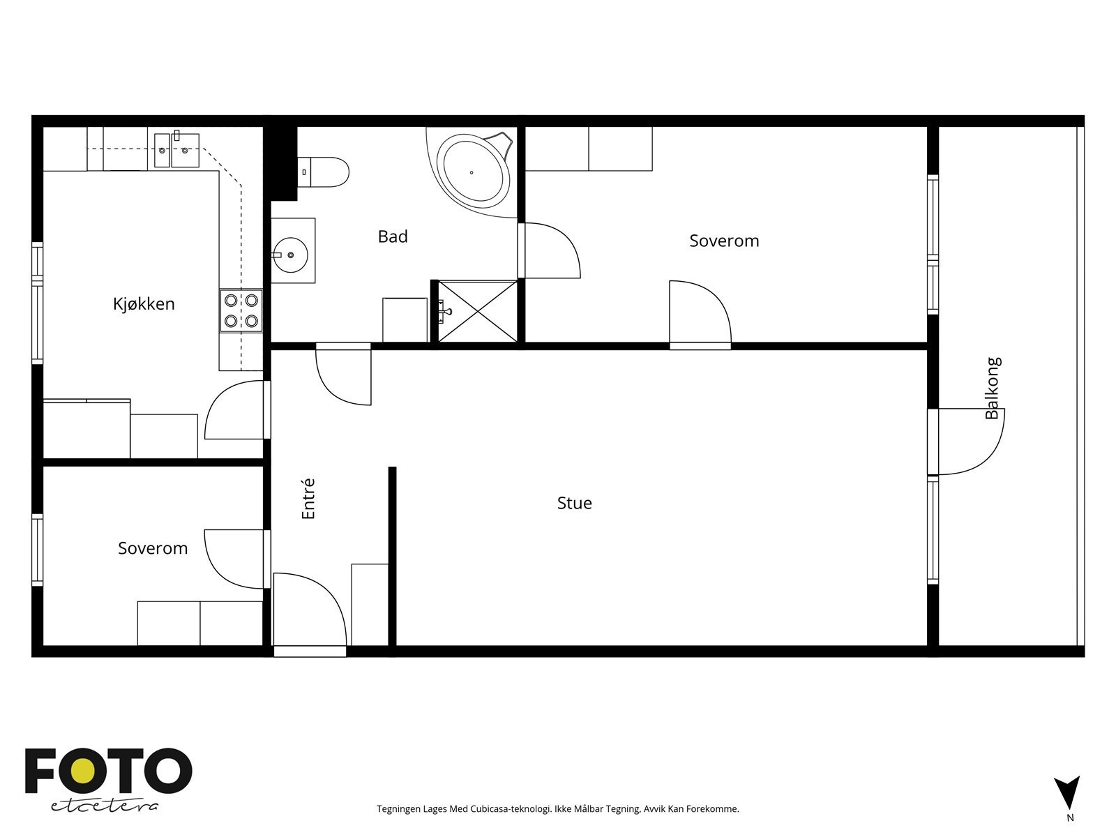 Veiledende plantegning - Ikke målbar Galleribilde
