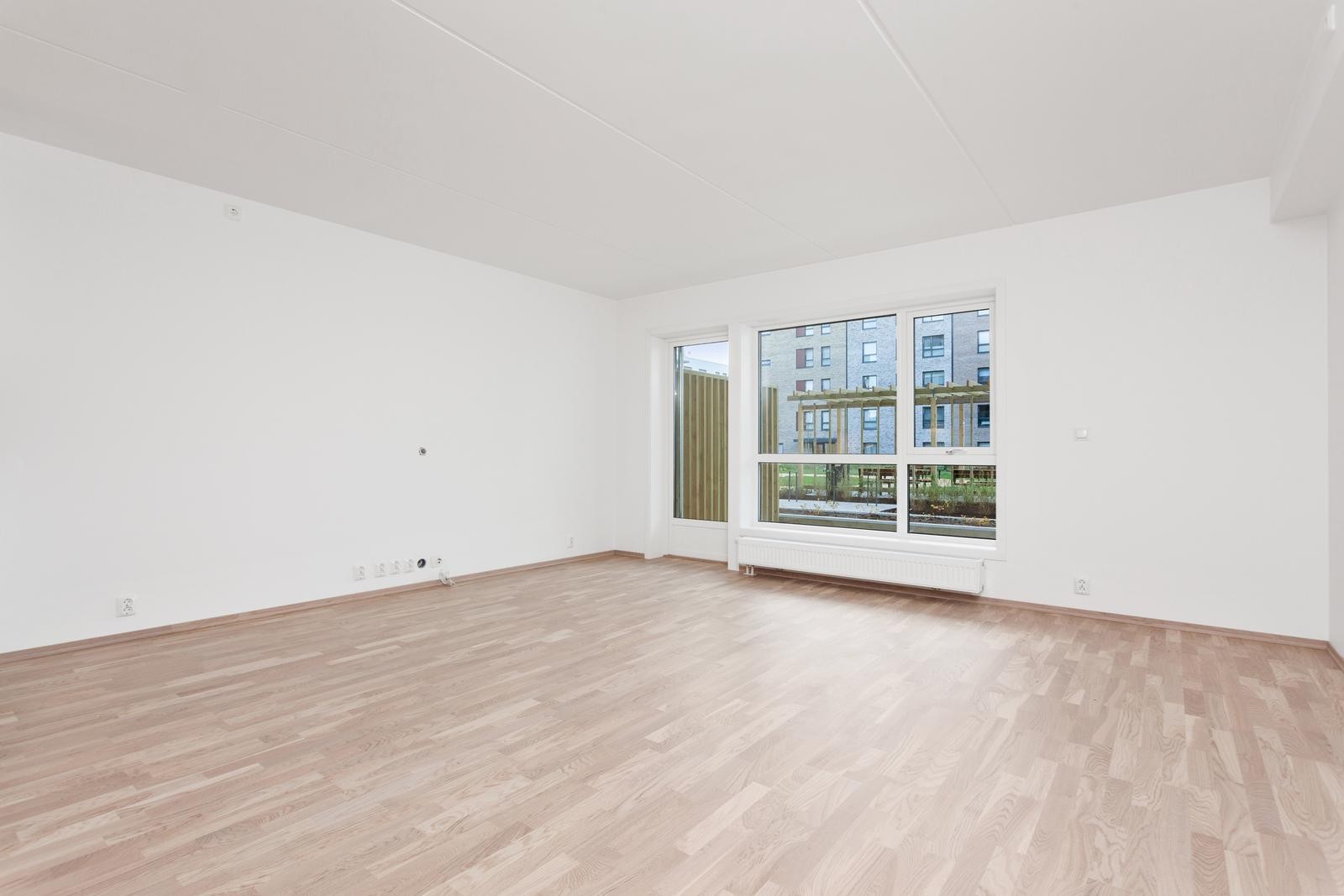 Romslig stue med utgang til markterrasse. Galleribilde