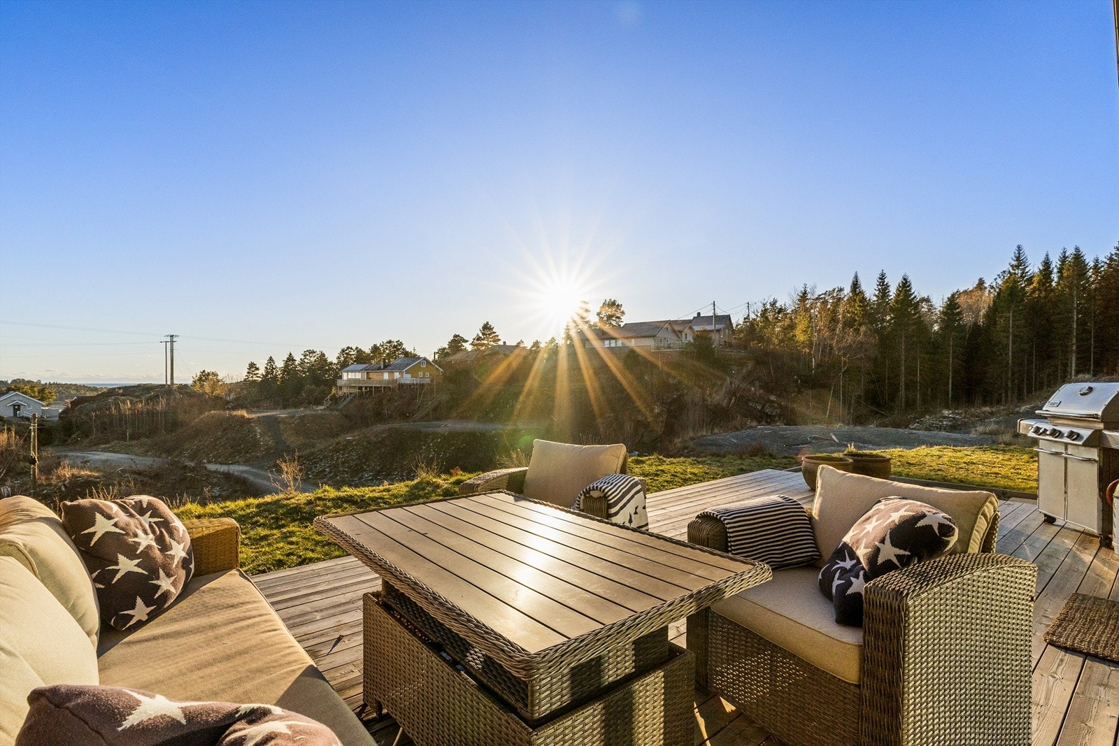 Gode solforhold. Bildet er tatt på høsten. Galleribilde