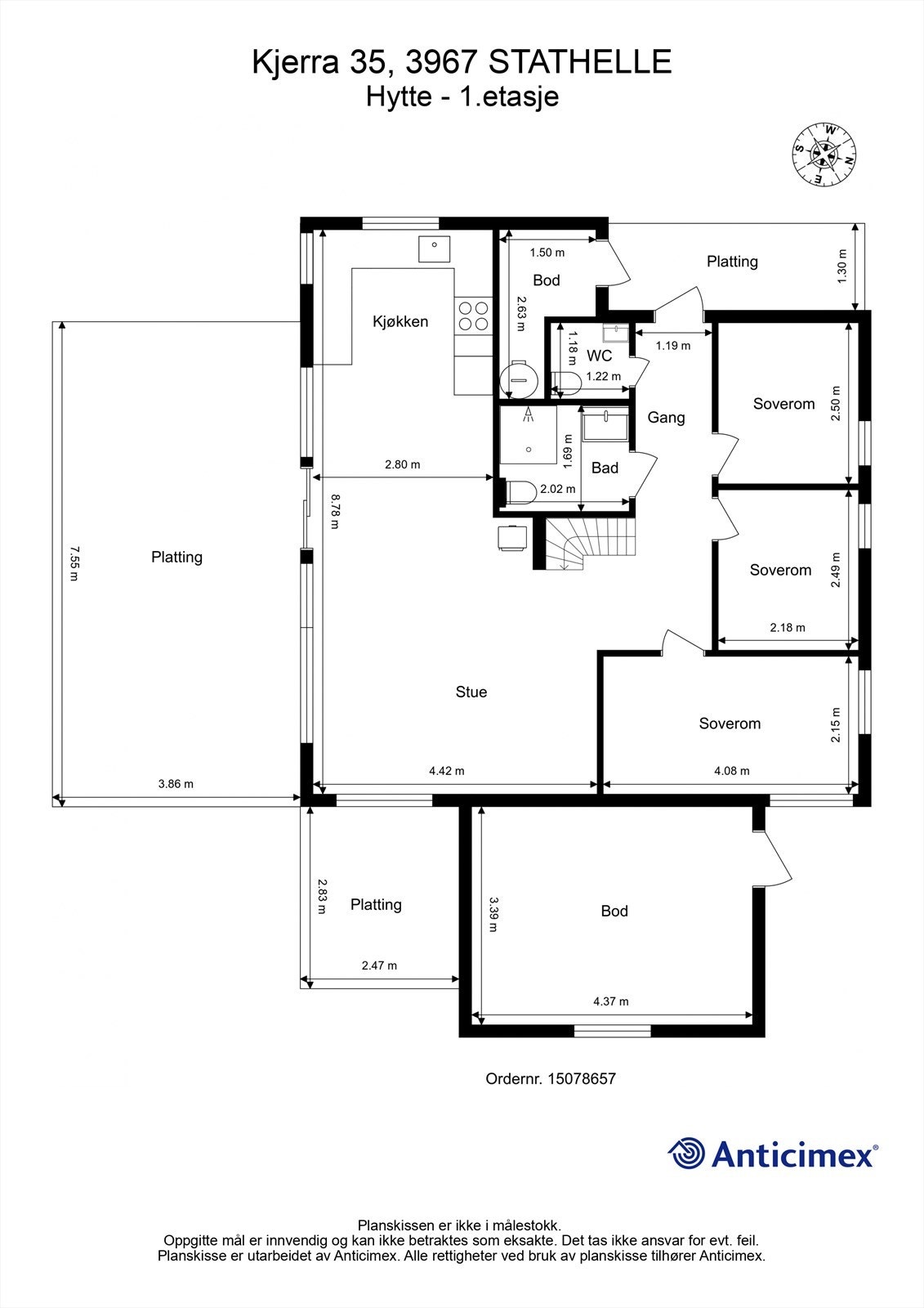 Plantegning Galleribilde