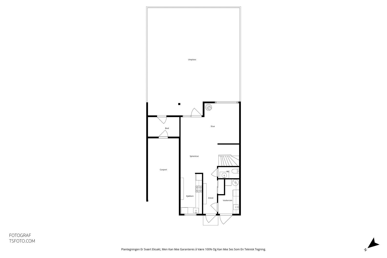 Plantegning - 1 etasje Galleribilde