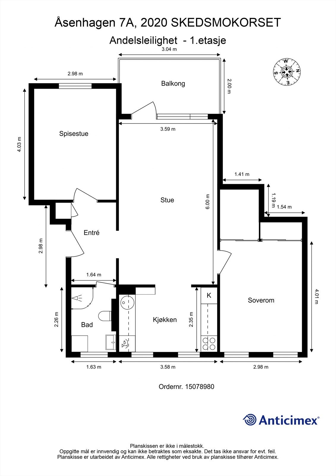 Plantegning 1.etasje Galleribilde