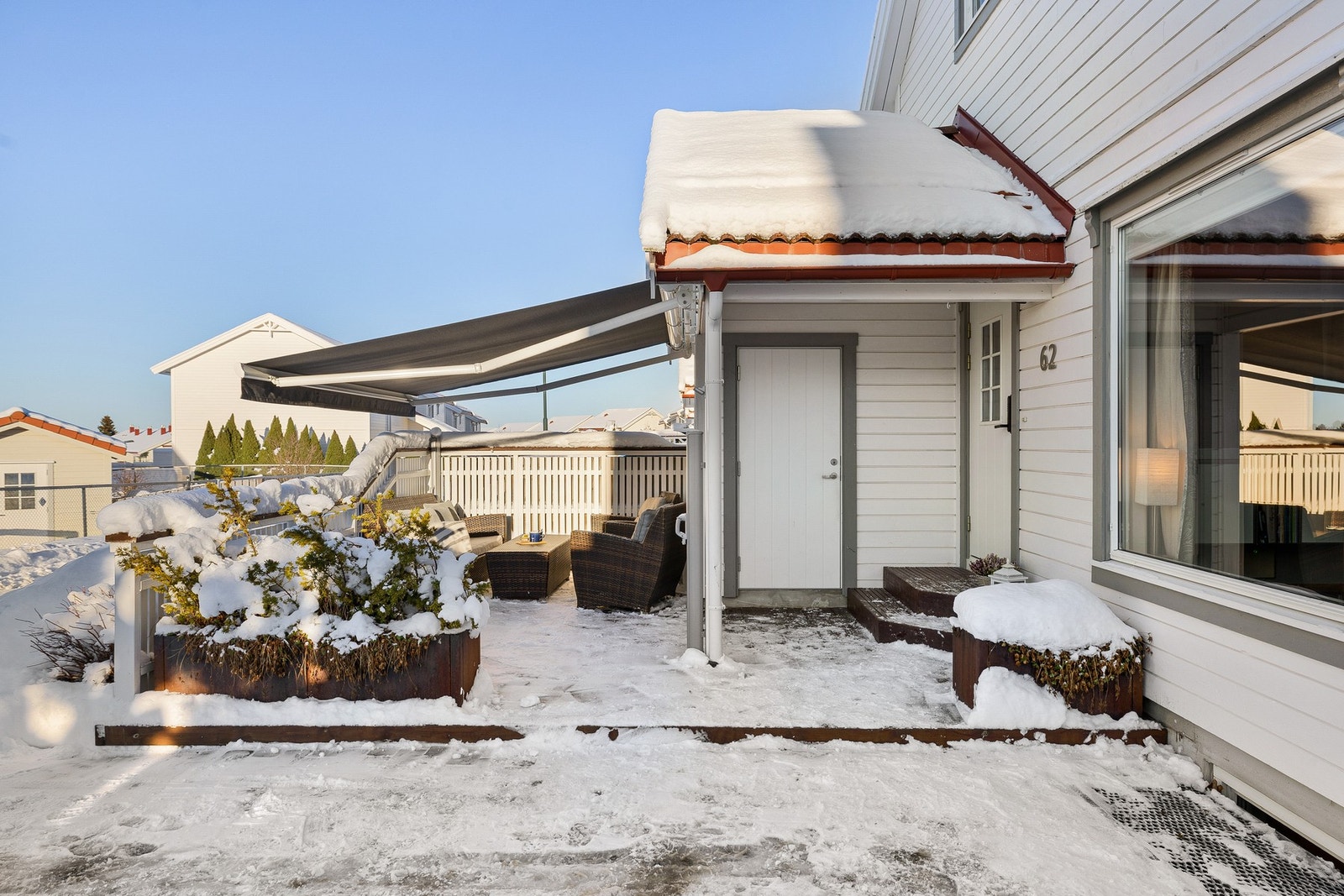 Svært hyggelig og innbydende inngangsparti. Galleribilde