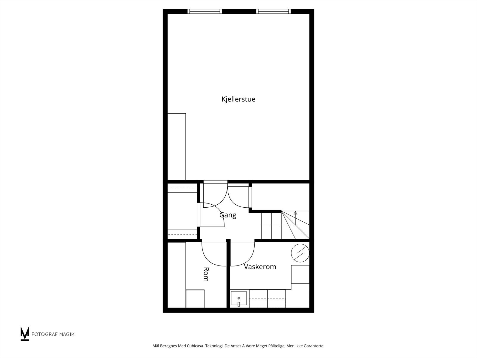 Plantegning kjelleretasje Galleribilde