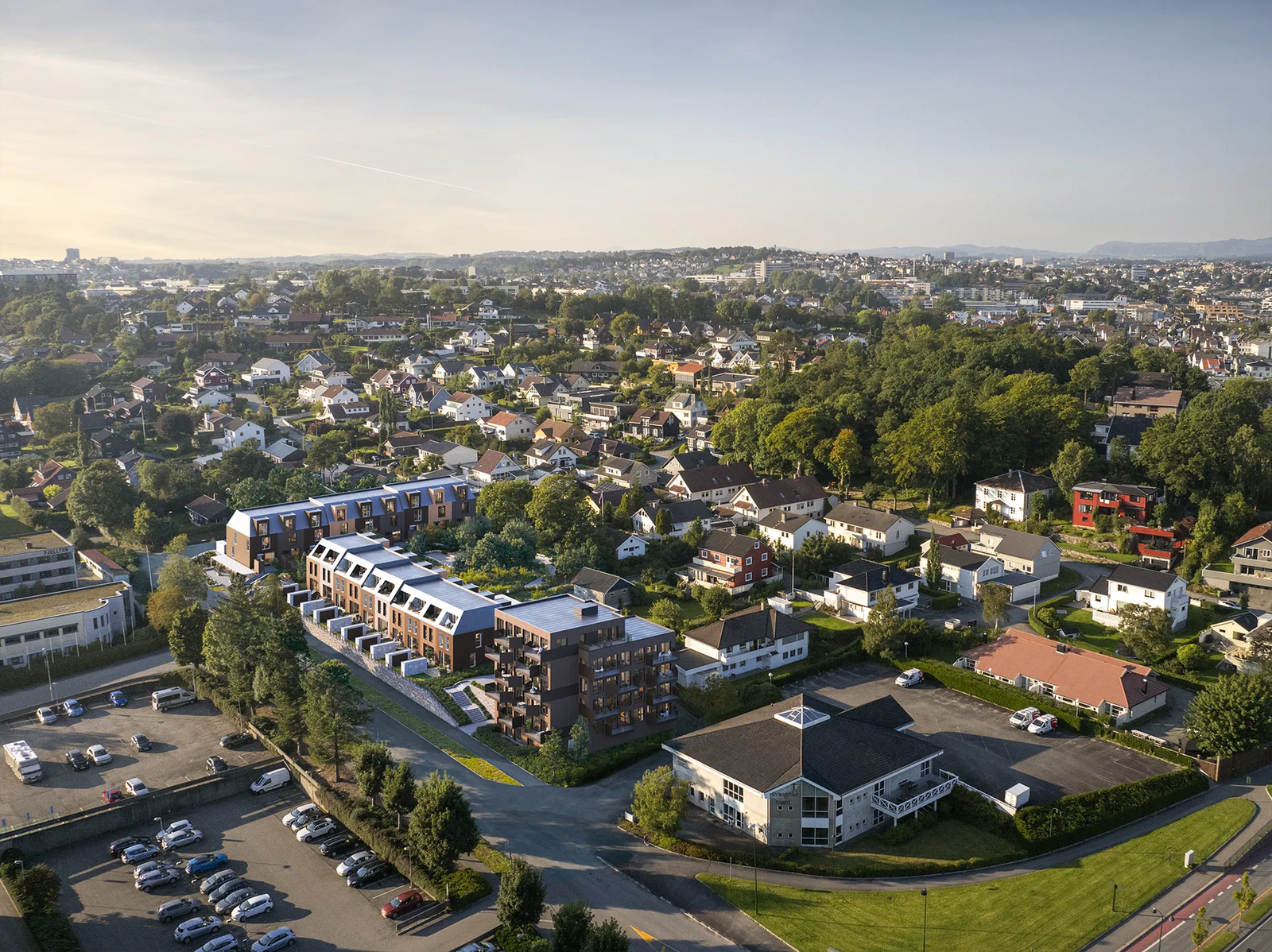 Botanika legger til rette for mer enn bare en bolig. Med blant annet gjestehybel tilgjengelig i sameiet får du fleksibilitet når familie og venner kommer på besøk. Galleribilde