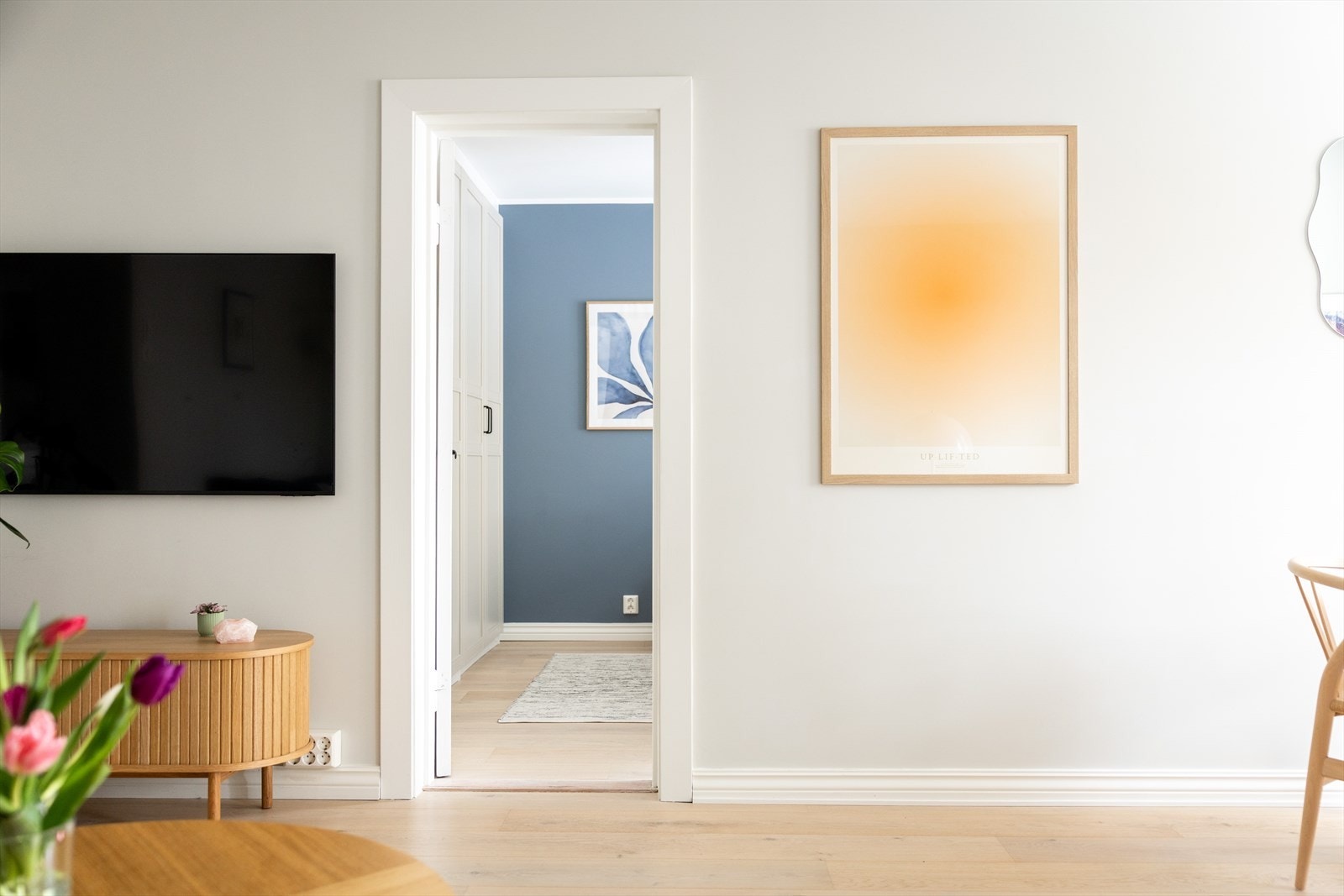 Hovedsoverommet har inngang fra stue. Galleribilde