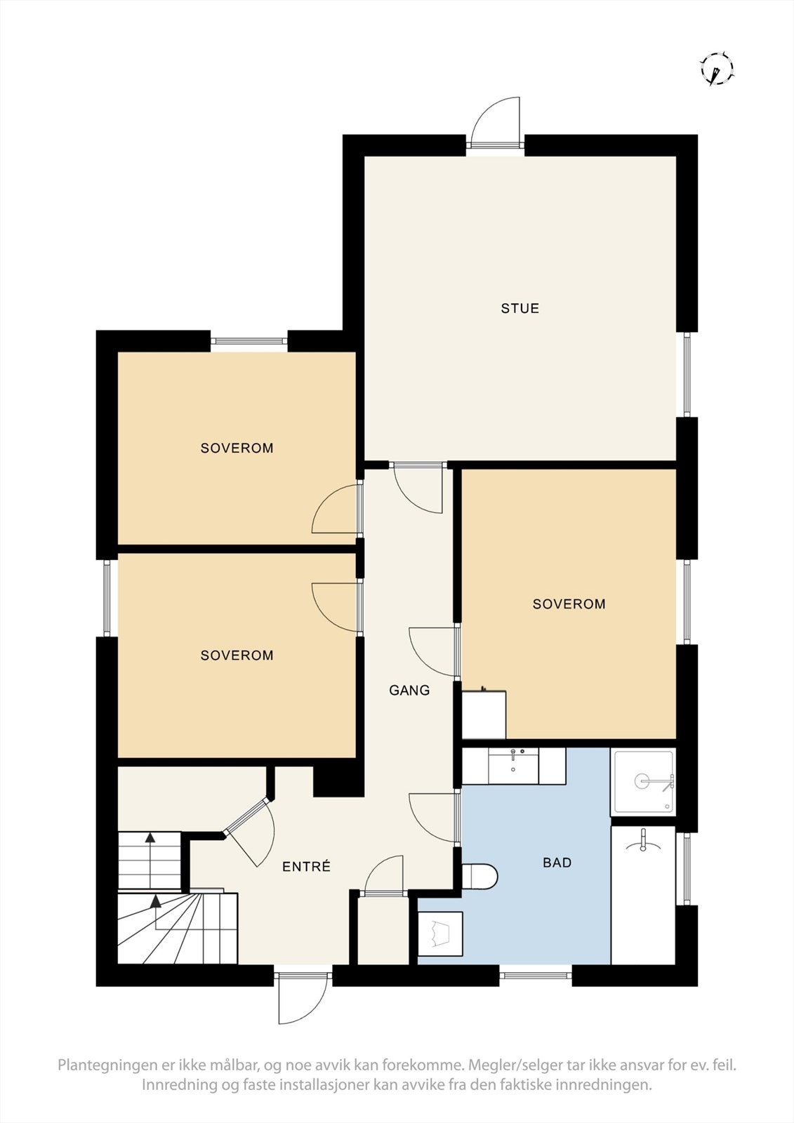 Plantegning 1. etasje. Galleribilde