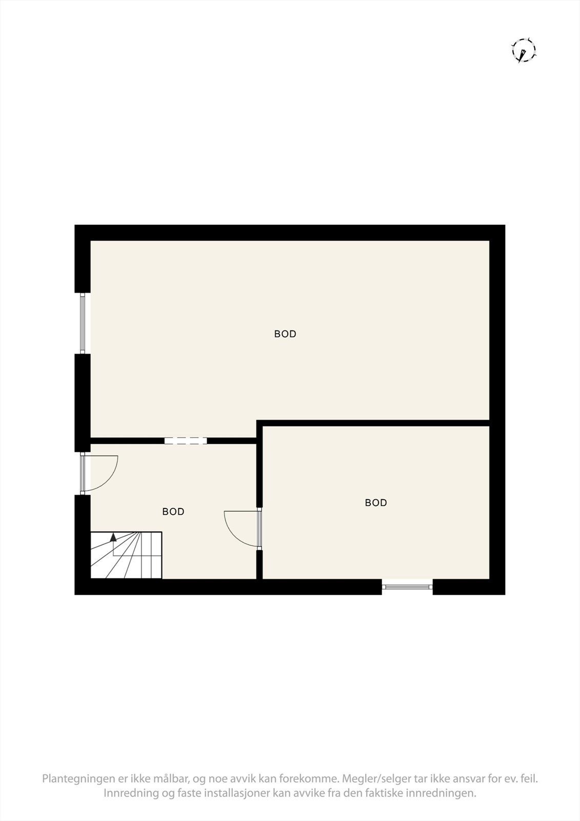 Plantegning kjeller. Galleribilde