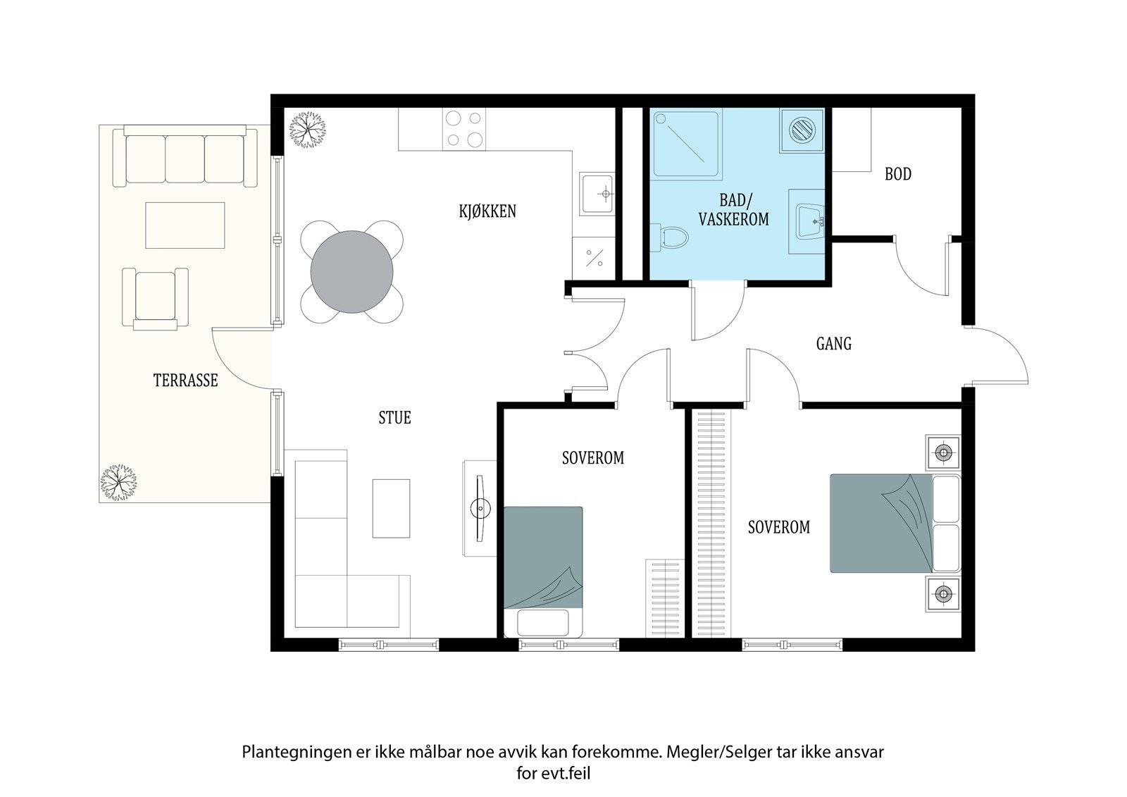 Fullstendig plantegning Galleribilde