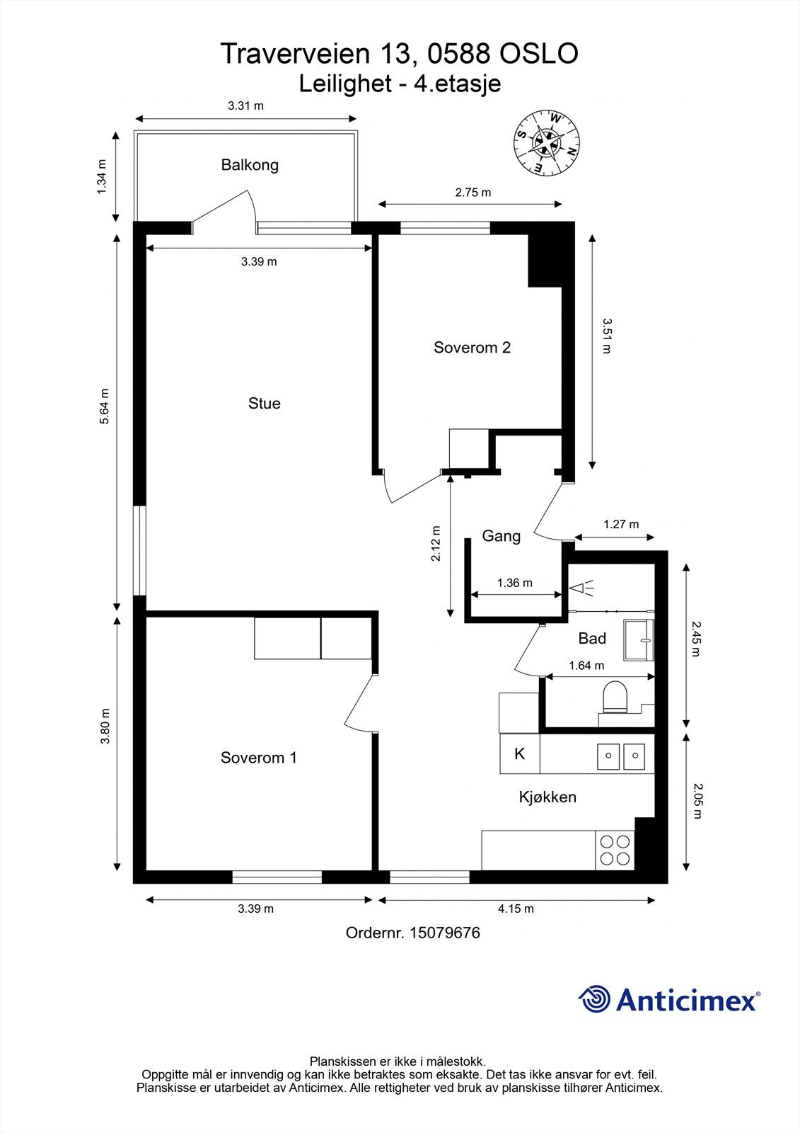Plantegningen over ditt nye hjem! Galleribilde