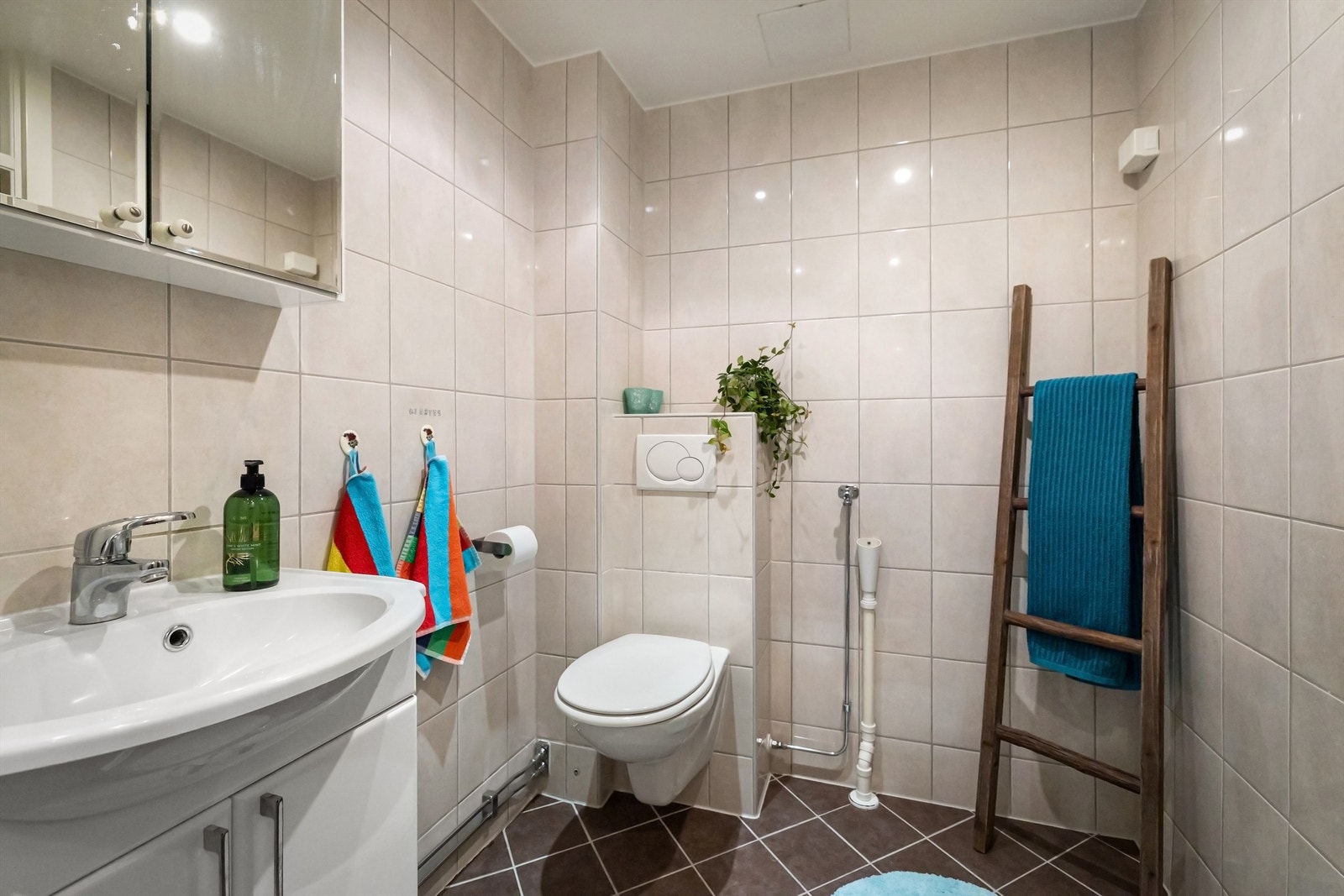 Det er er opplegg for både vaskemaskin og tørketrommel - det er også felles vaskekjeller i borettslaget Galleribilde