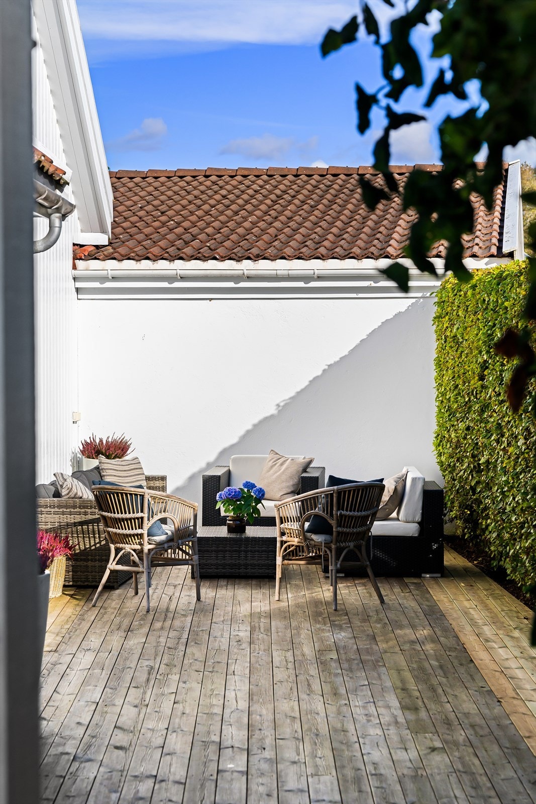 Lun og solrik terrasse - skjermet fra innsyn og vind Galleribilde