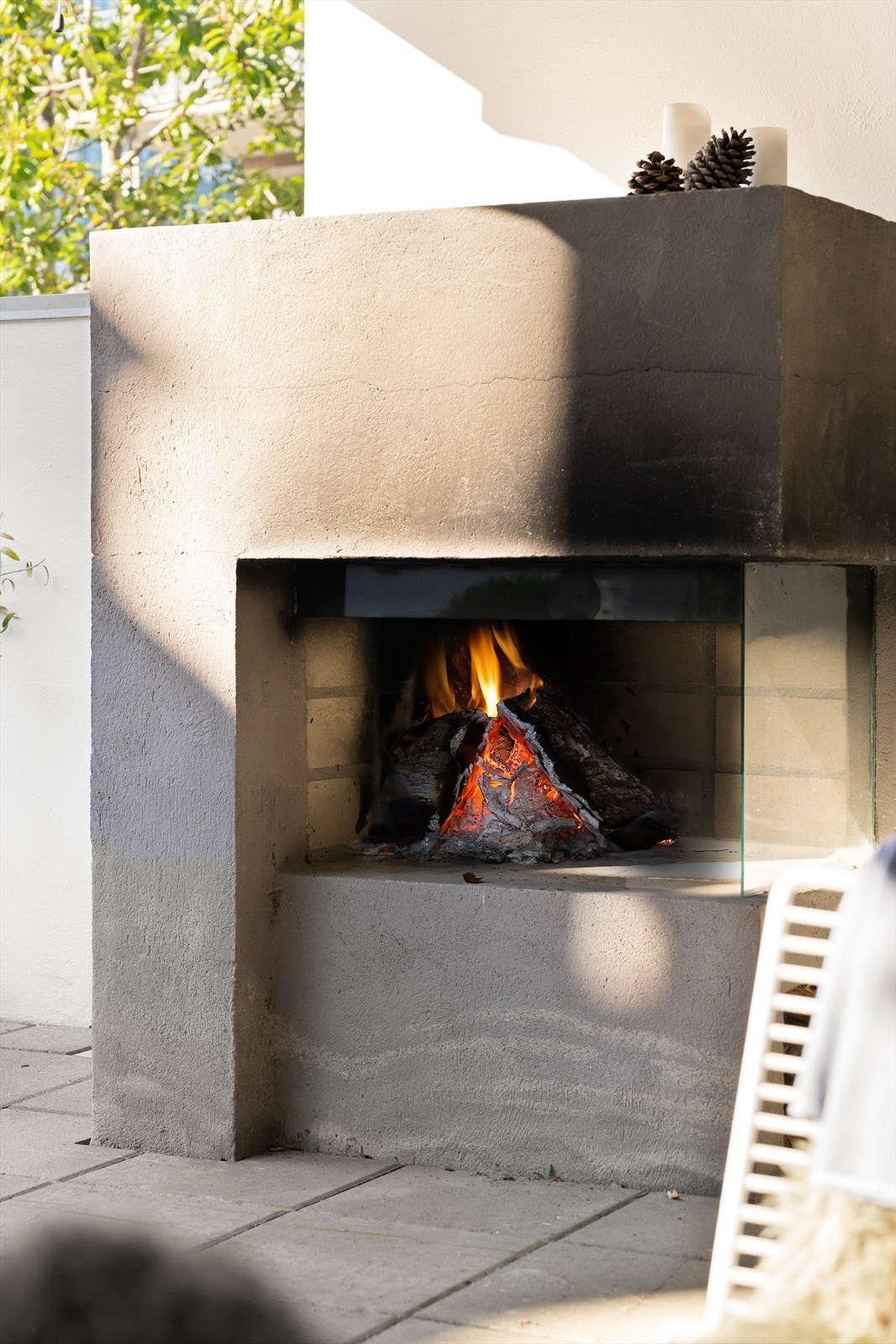 Utvendig peis Galleribilde