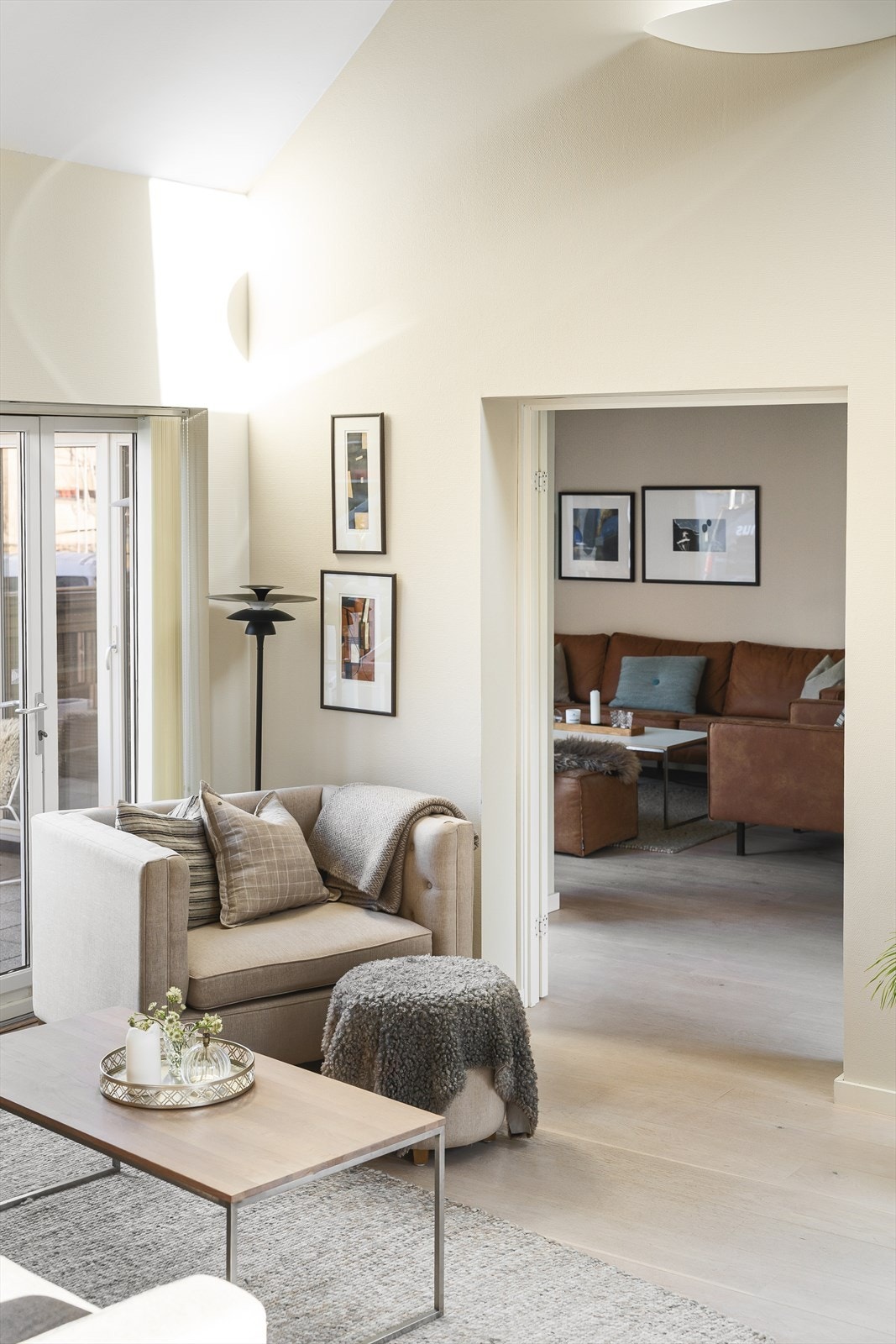 Hovedplan med flere stuer og kjekke soner Galleribilde