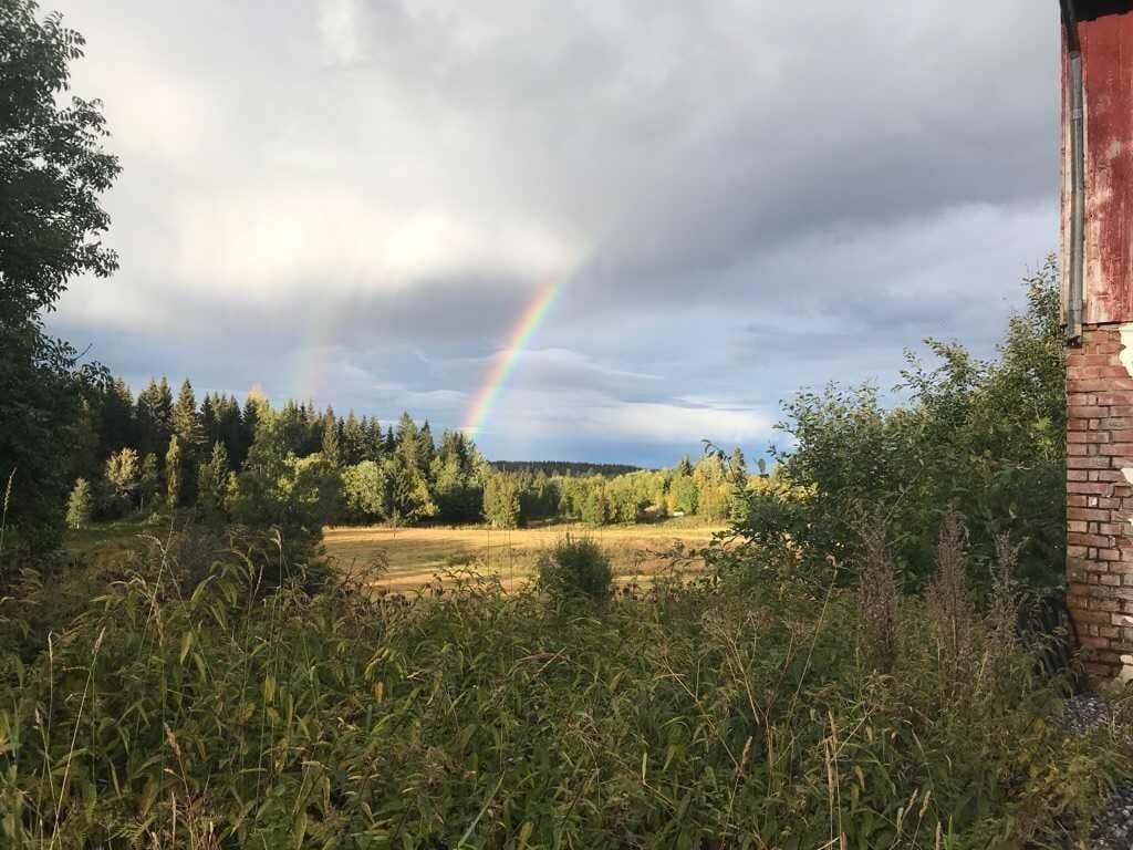 Regnbue en sensommerdag, privat bilde Galleribilde