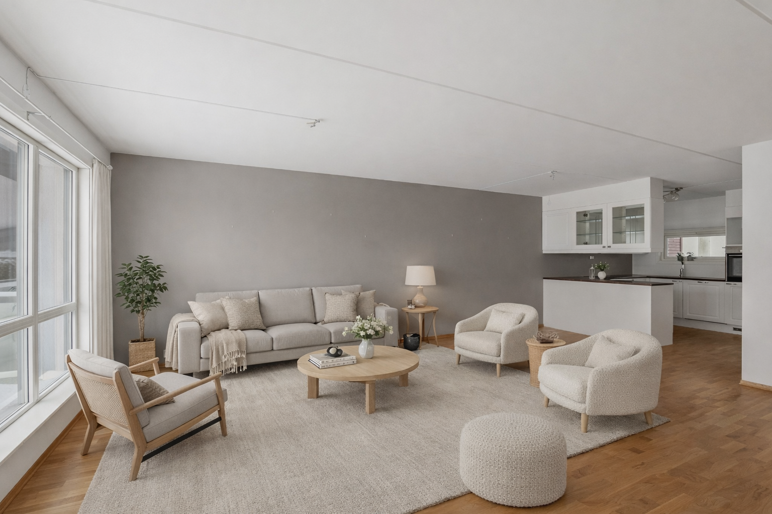 Illustrasjon - møblering stue Galleribilde