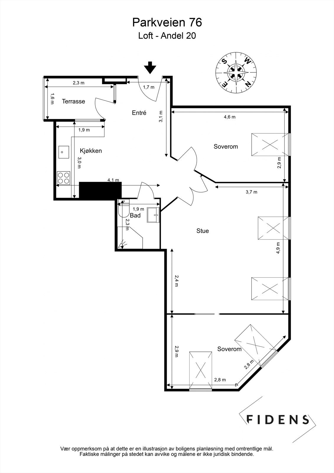 Plantegning. Galleribilde