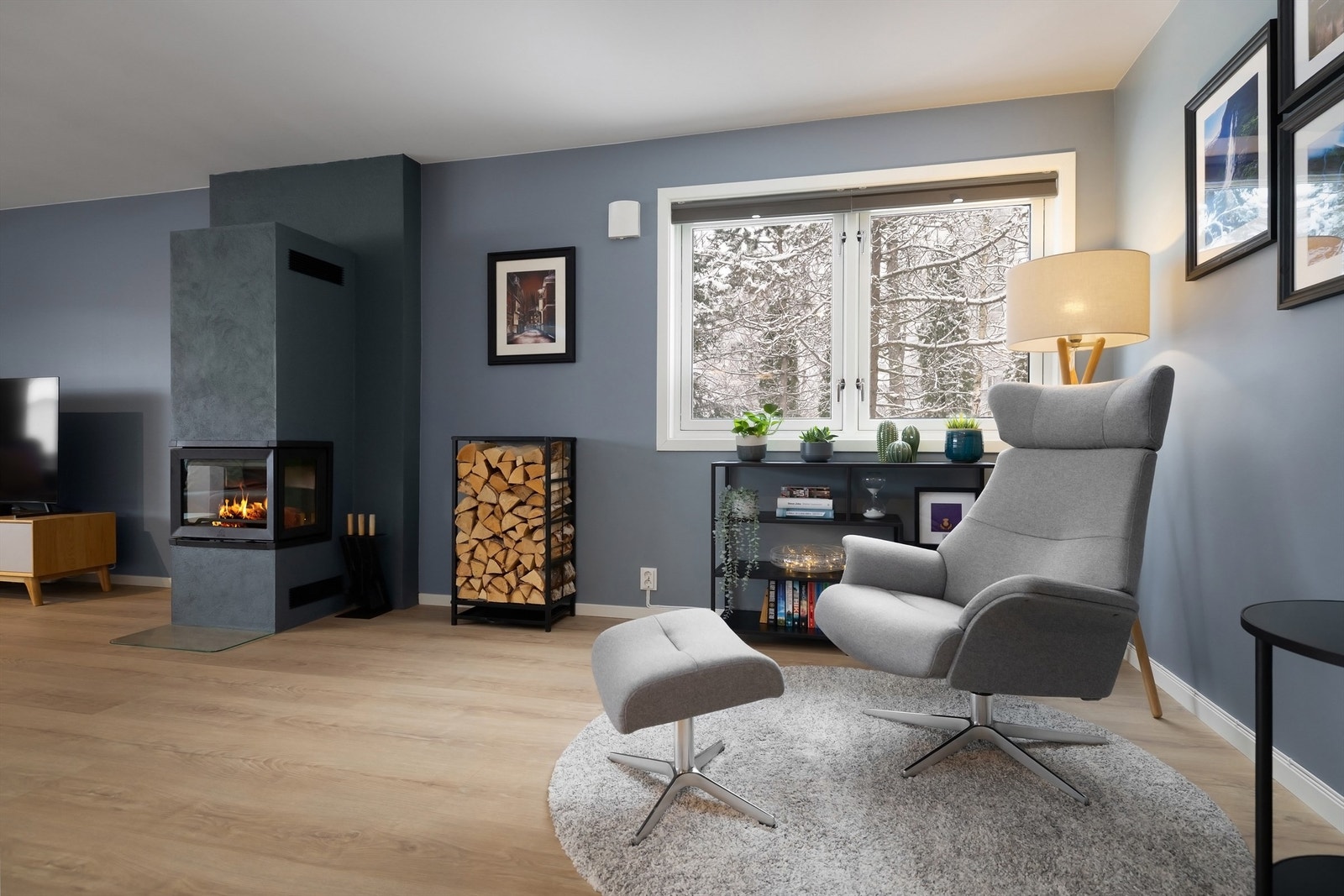 Selger har her valgt seg en hyggelig lesekrok men det er også mulig å etablere et fjerde soverom ved behov. Galleribilde