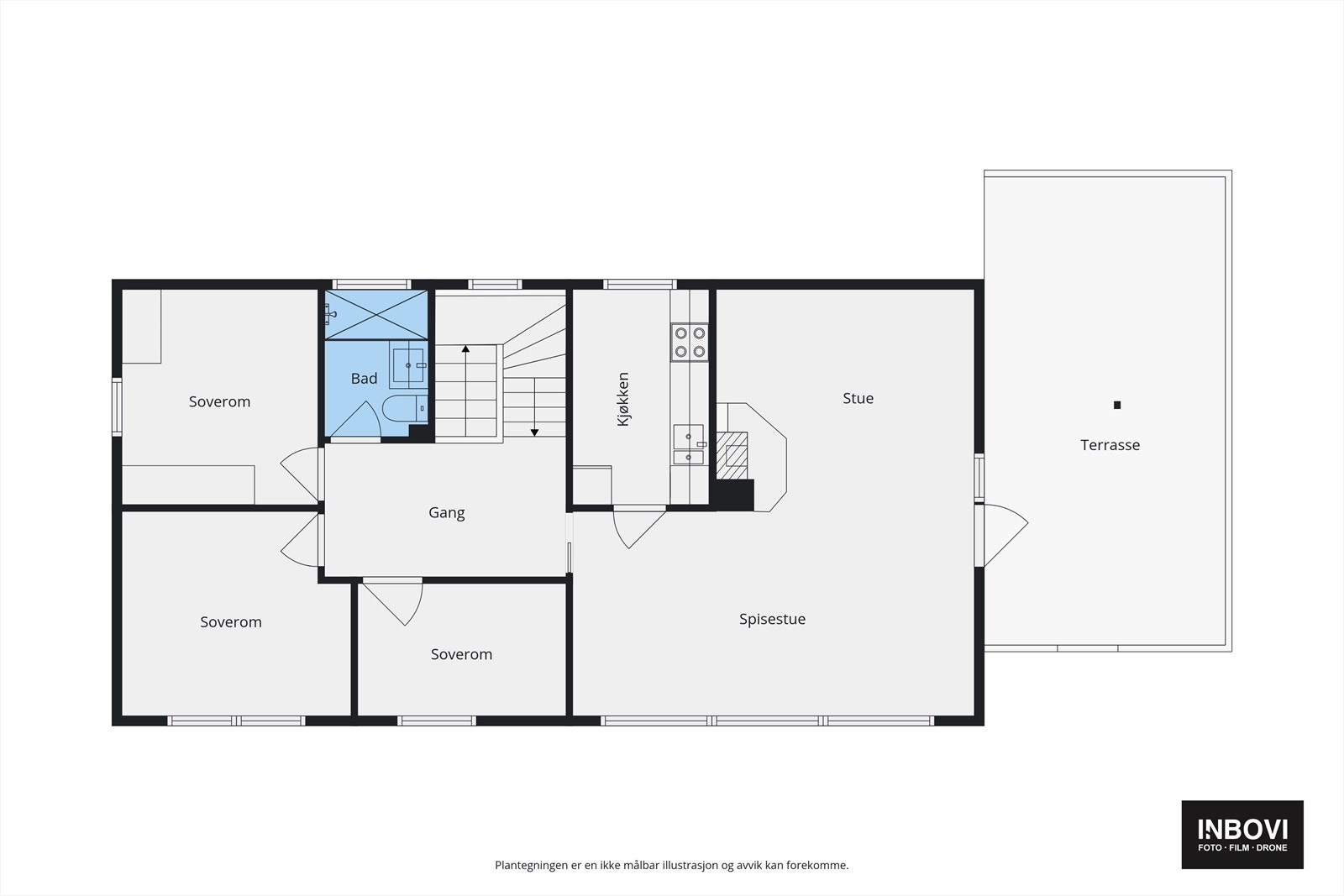 Plantegning 1. etasje Galleribilde