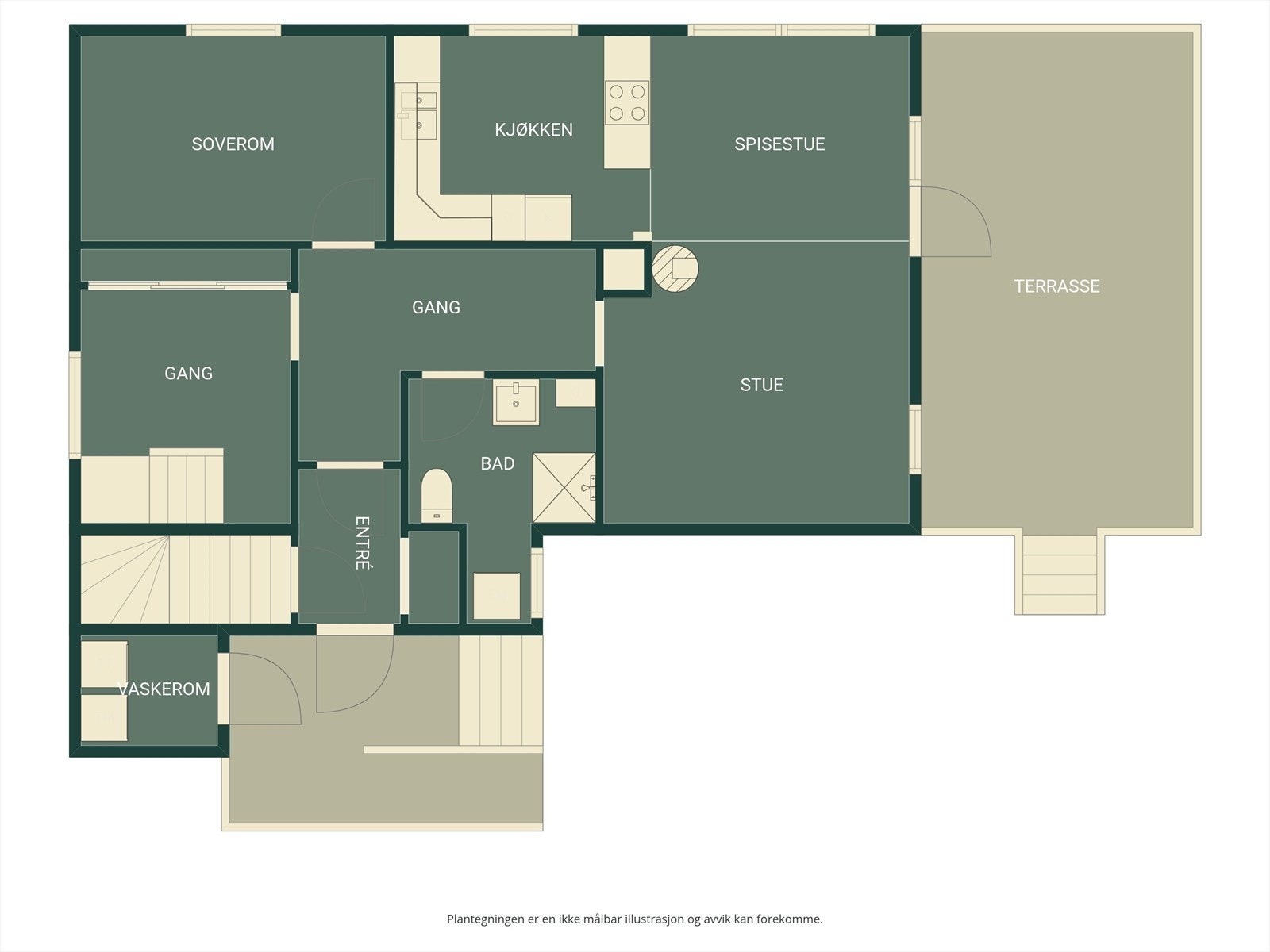 Plantegning - 1. etasje. Galleribilde