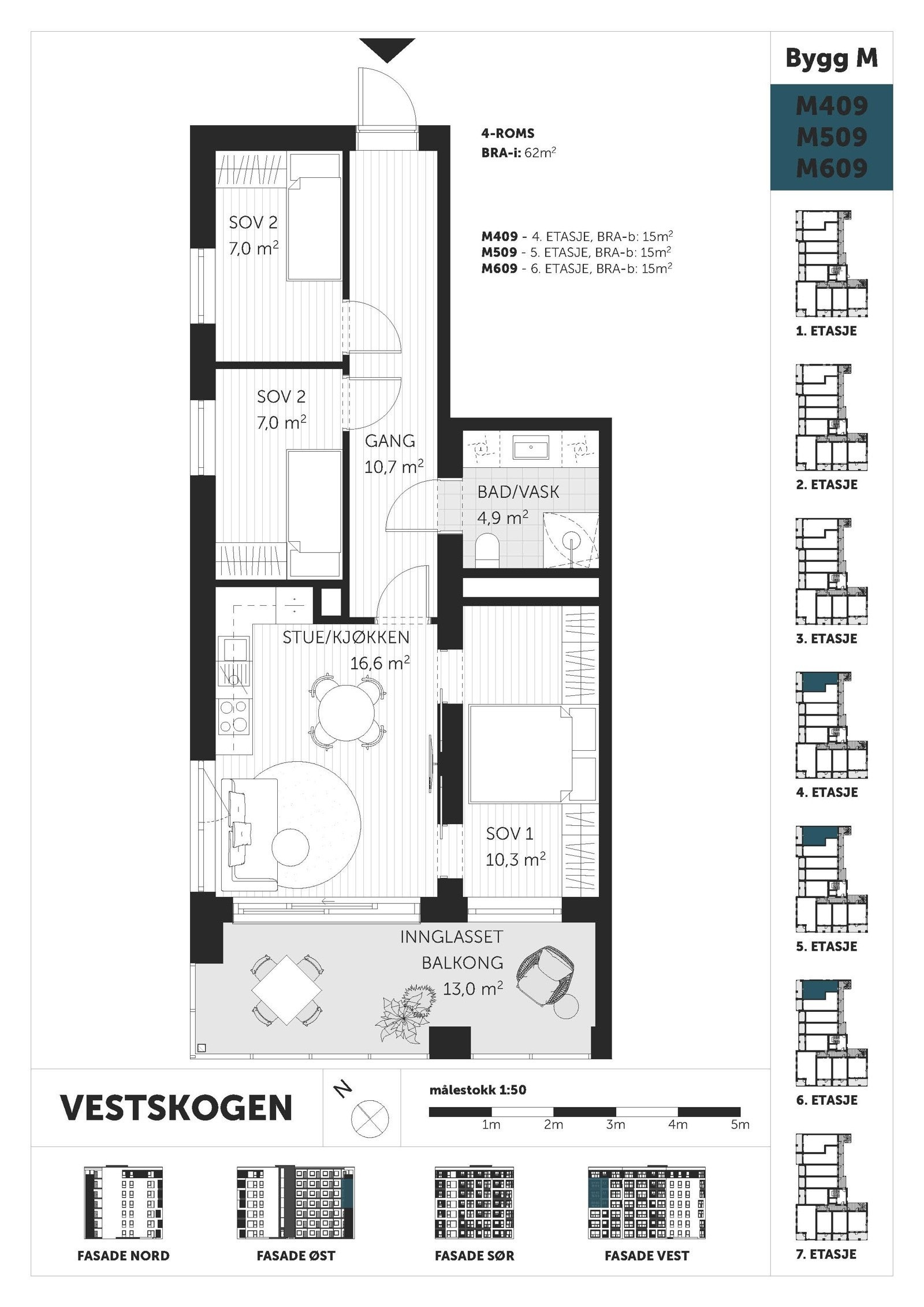 Plantegning - M609 Galleribilde