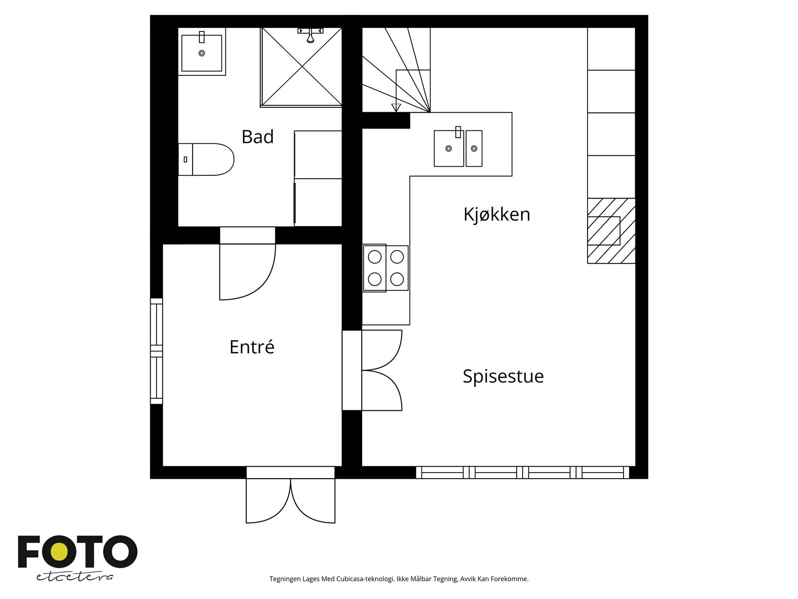 Veiledende plantegning 1.etasje - Ikke målbar Galleribilde