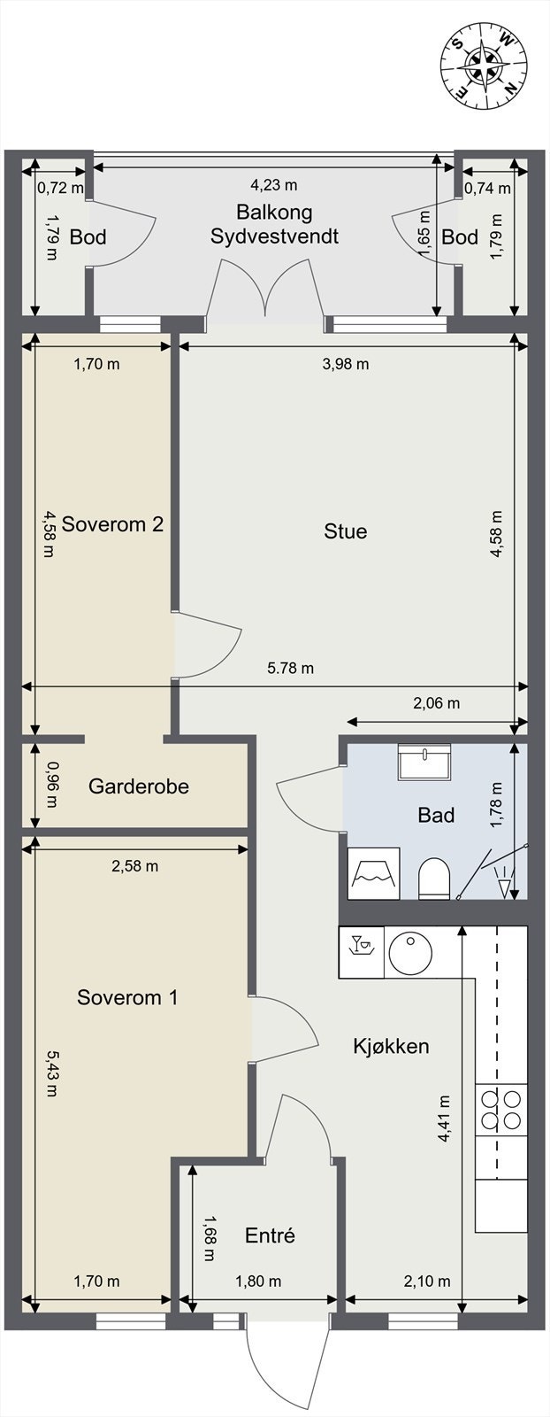 Planskisse Galleribilde