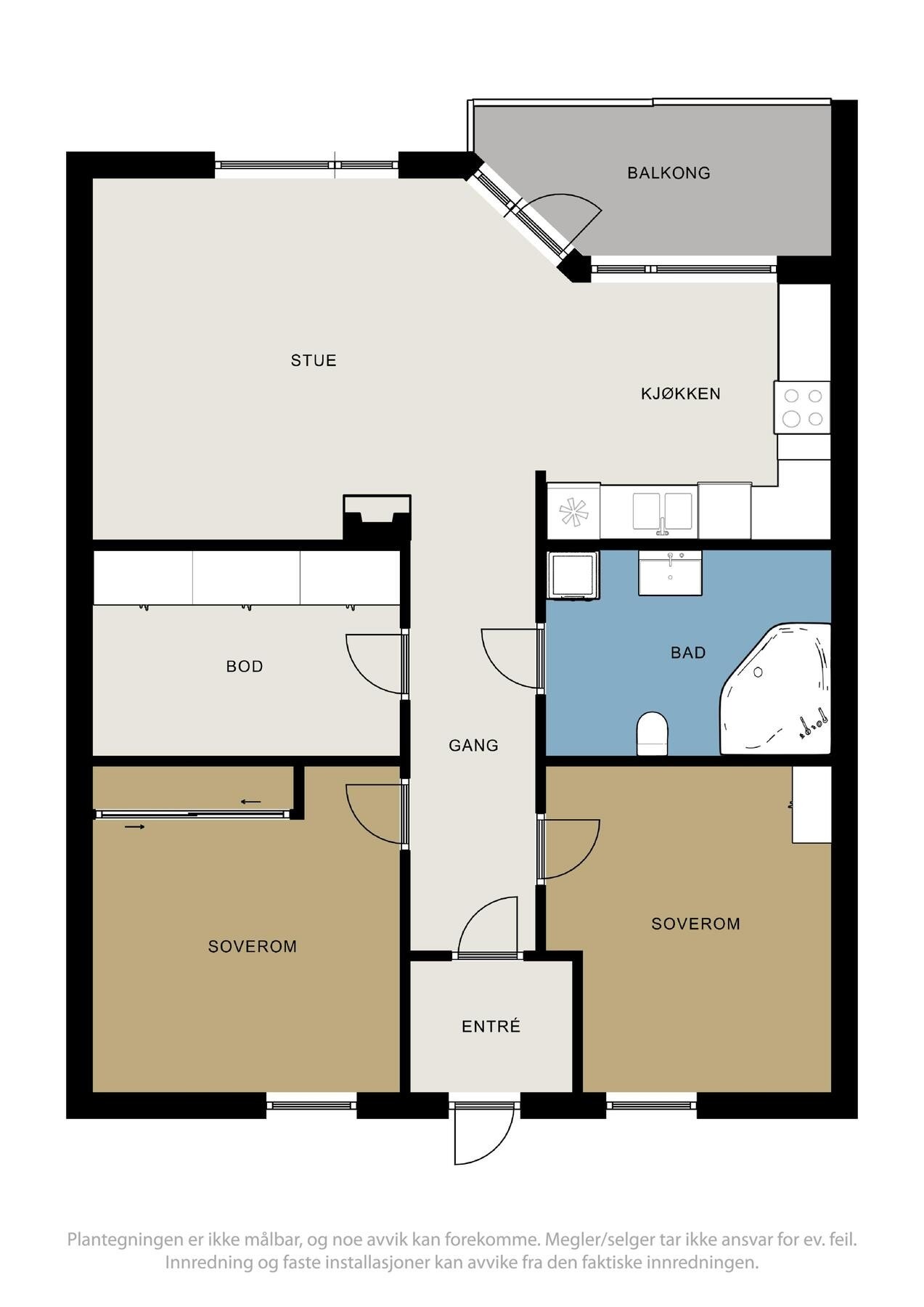 Plantegning Galleribilde