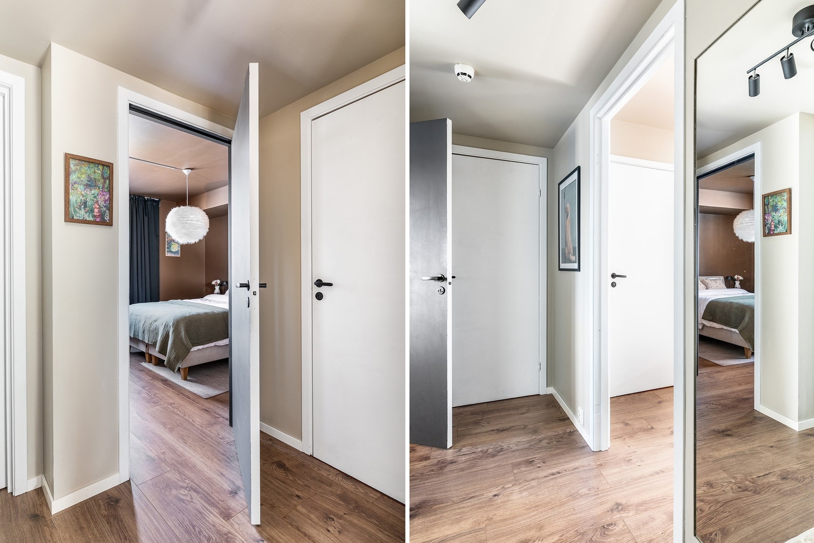 Soverommene er samlet i leilighetens østre side - tilbaketrukket fra romløsningens sosiale del. Galleribilde