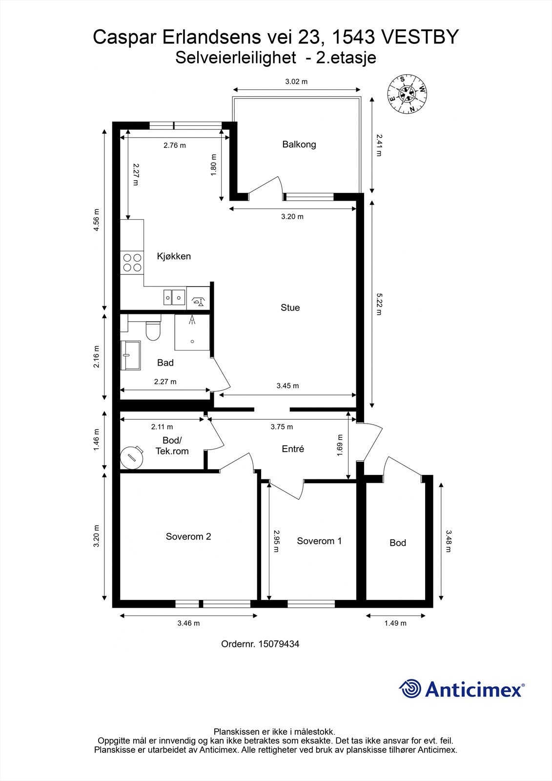 Planskissen er veiledende. Galleribilde