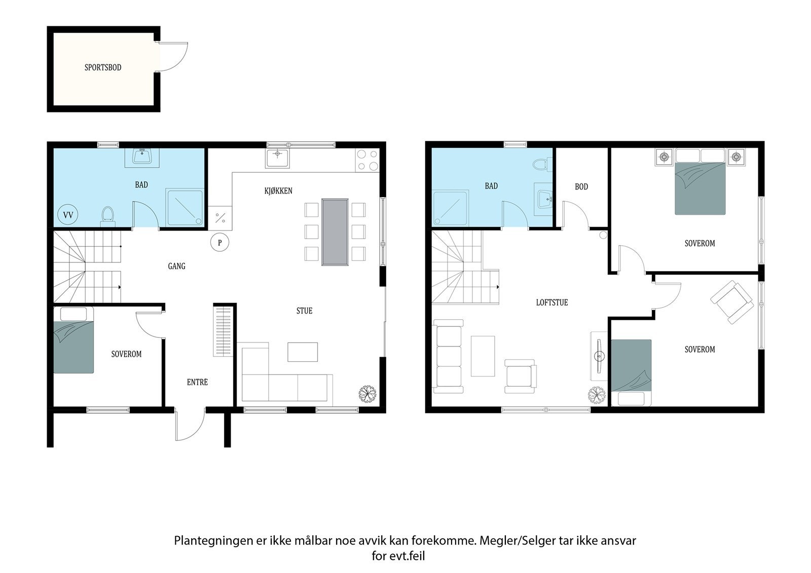 Plantegning - Ikke målbart Galleribilde