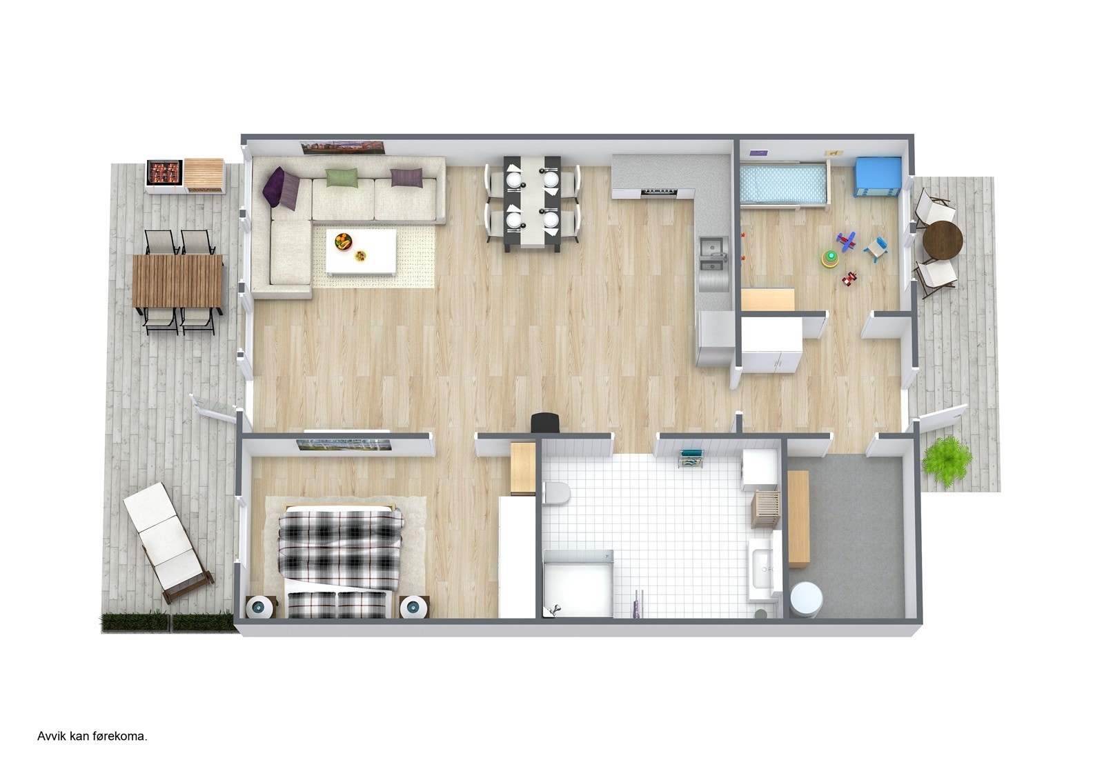 Planteikning 3D. Galleribilde