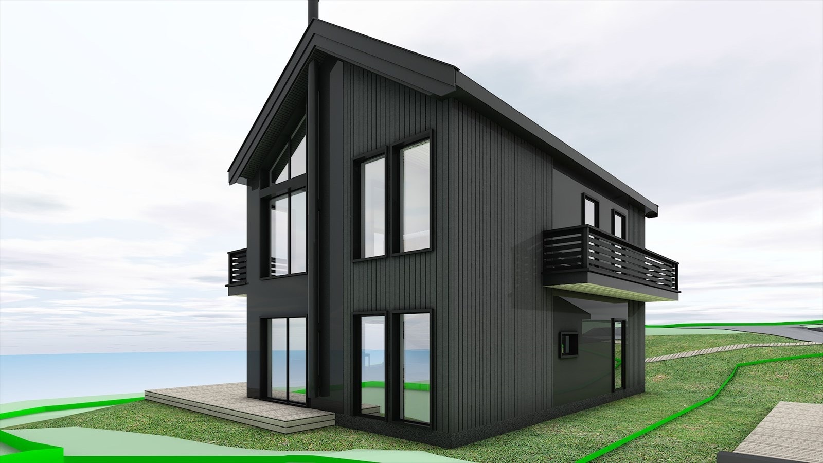 Illustrasjonsbilde. Med den eksisterende dobbelgarasjen på 44kvm blir samlet bebygd areal 114,37kvm, noe som utgjør en utnyttelse på 19,82% ved ferdigstillelse av planlagt tiltak. Galleribilde