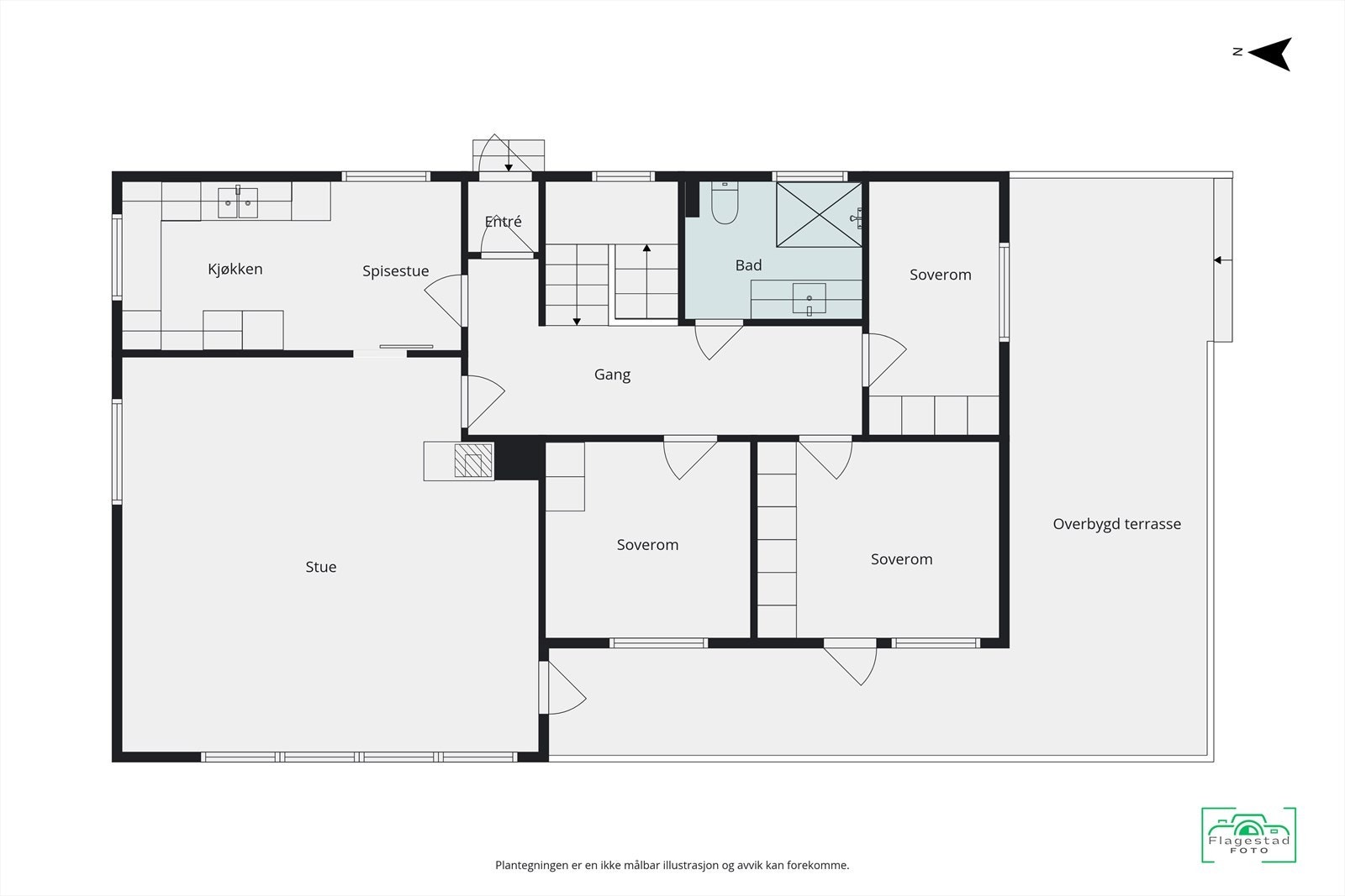 Plantegning hovedplan Galleribilde