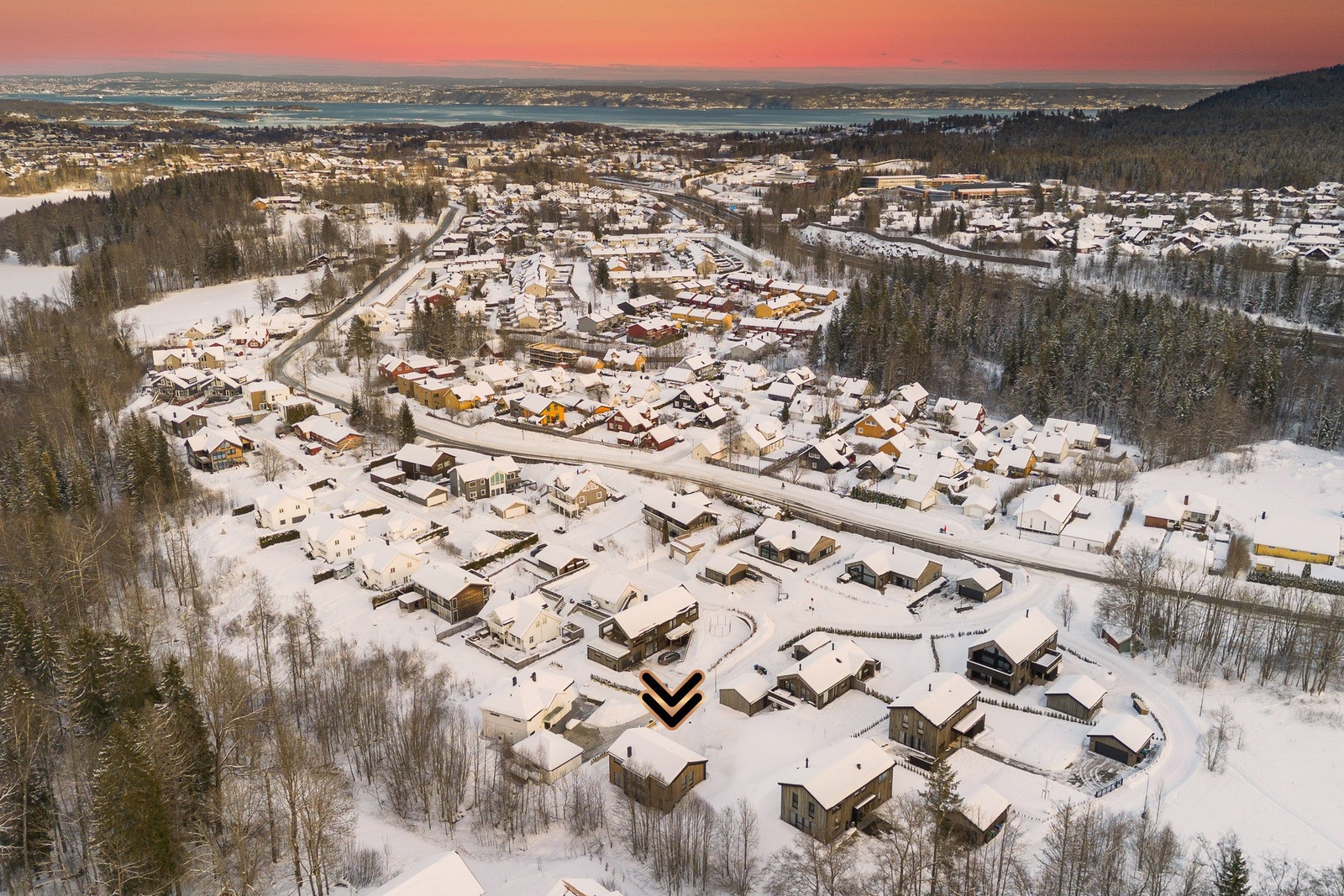 På vinteren kjøres det opp skiløyper i nærheten. Galleribilde